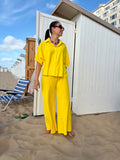 Olga Terry Pants Yellow