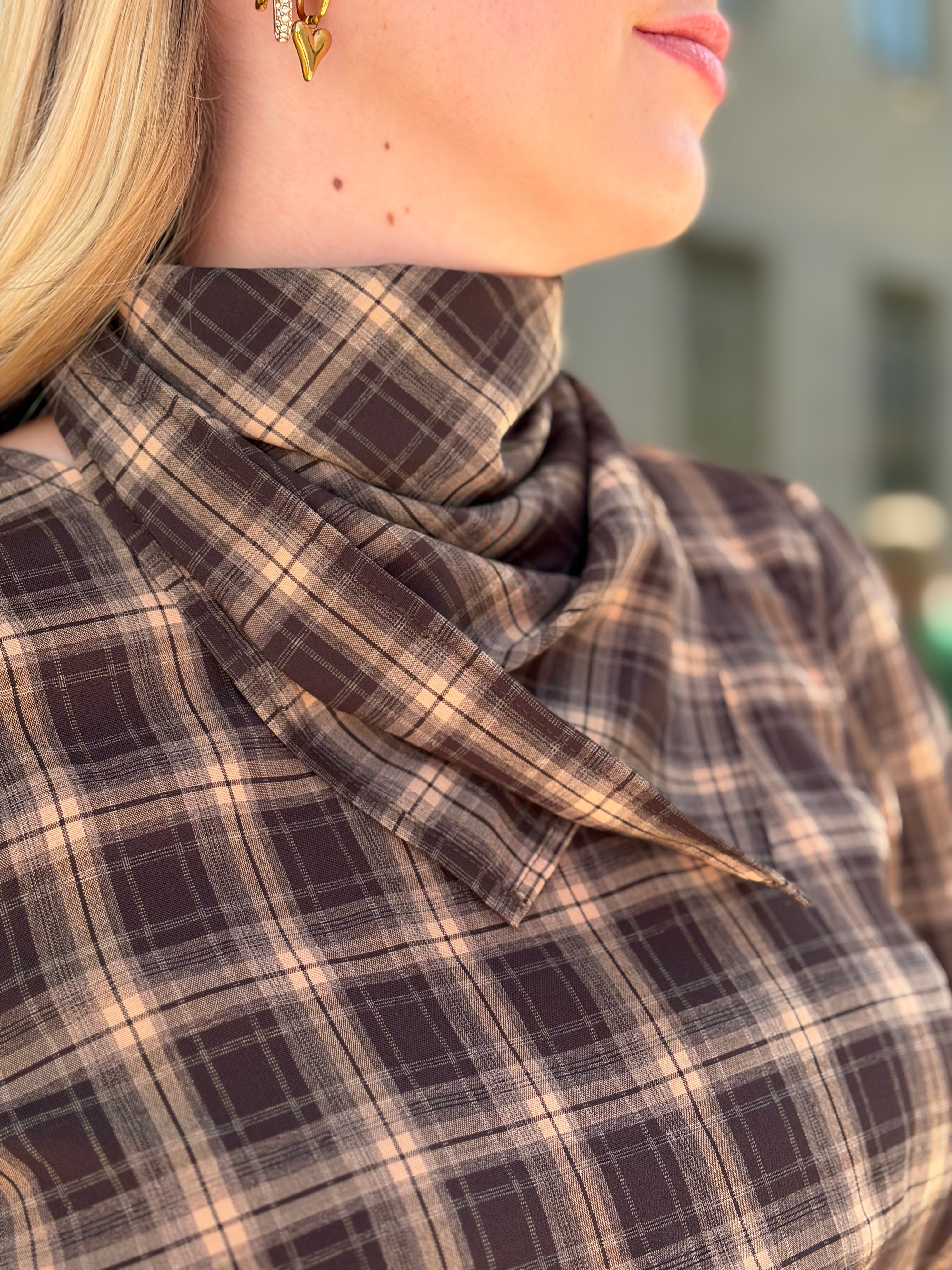 Vilene Check Scarf