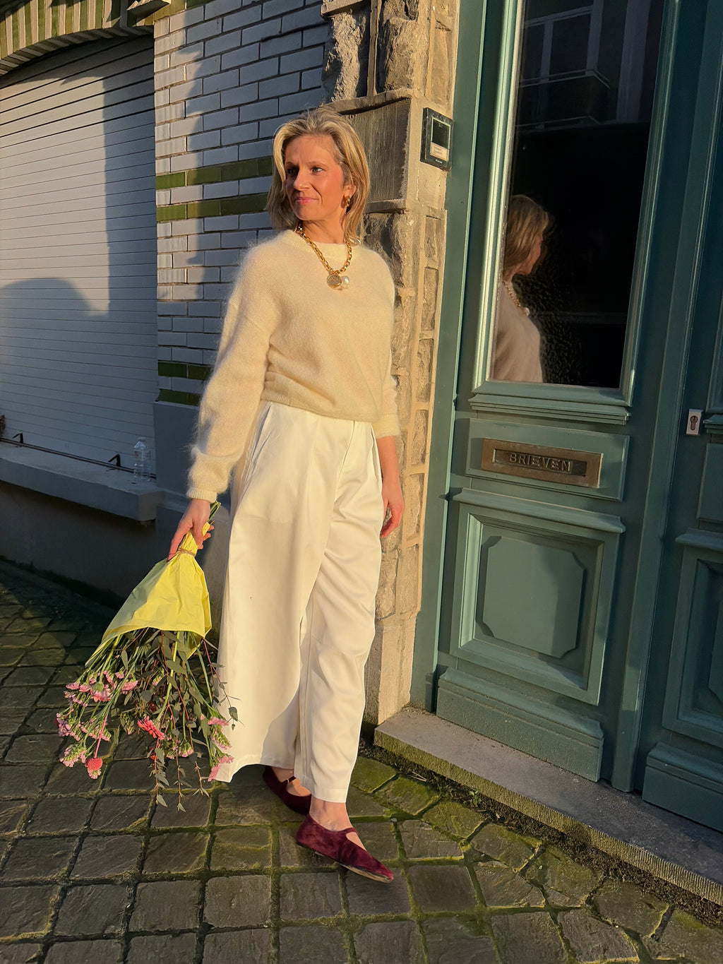 Emma Mohair Knit Cream