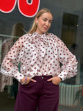 Ethelcras Shirt Bordeaux Dots