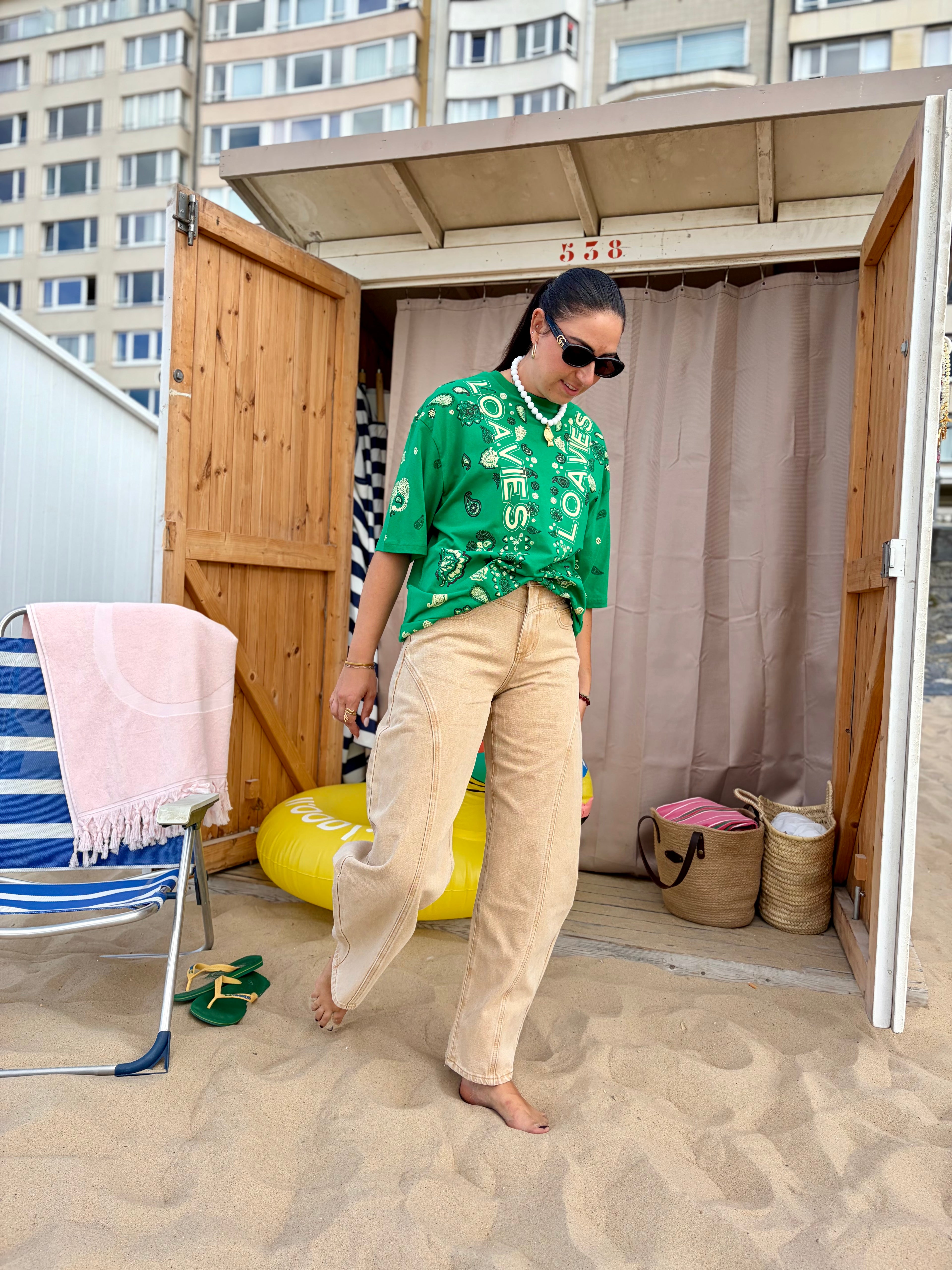 Sand Coloured Balloon Pants