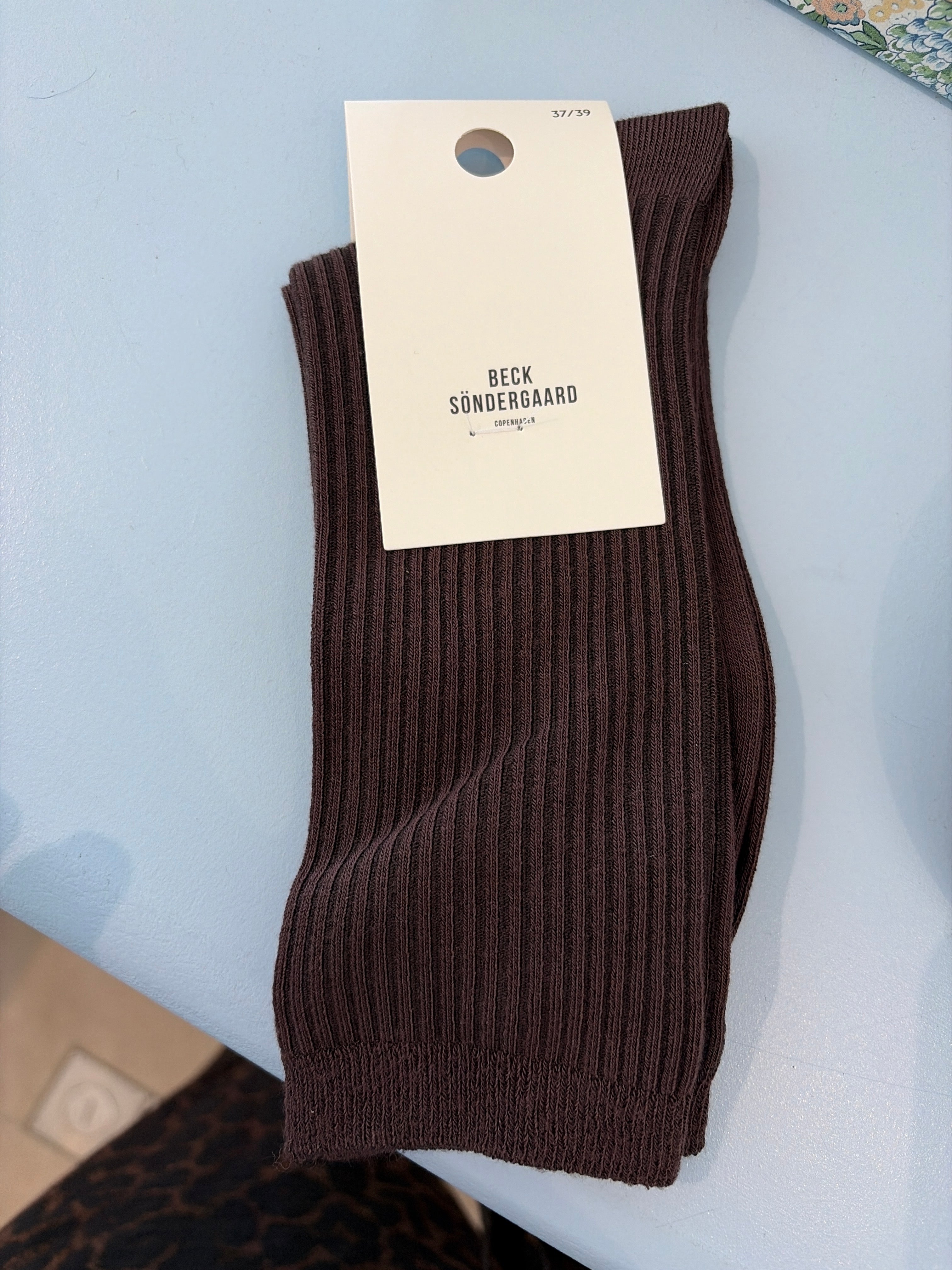 Telma Solid Sock Hot Fudge Brown