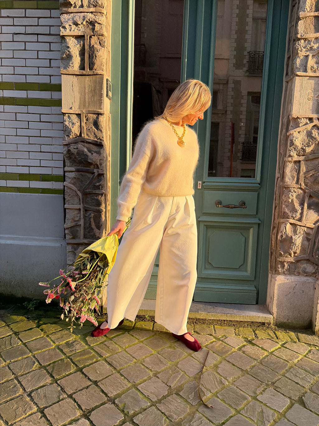 Emma Mohair Knit Cream