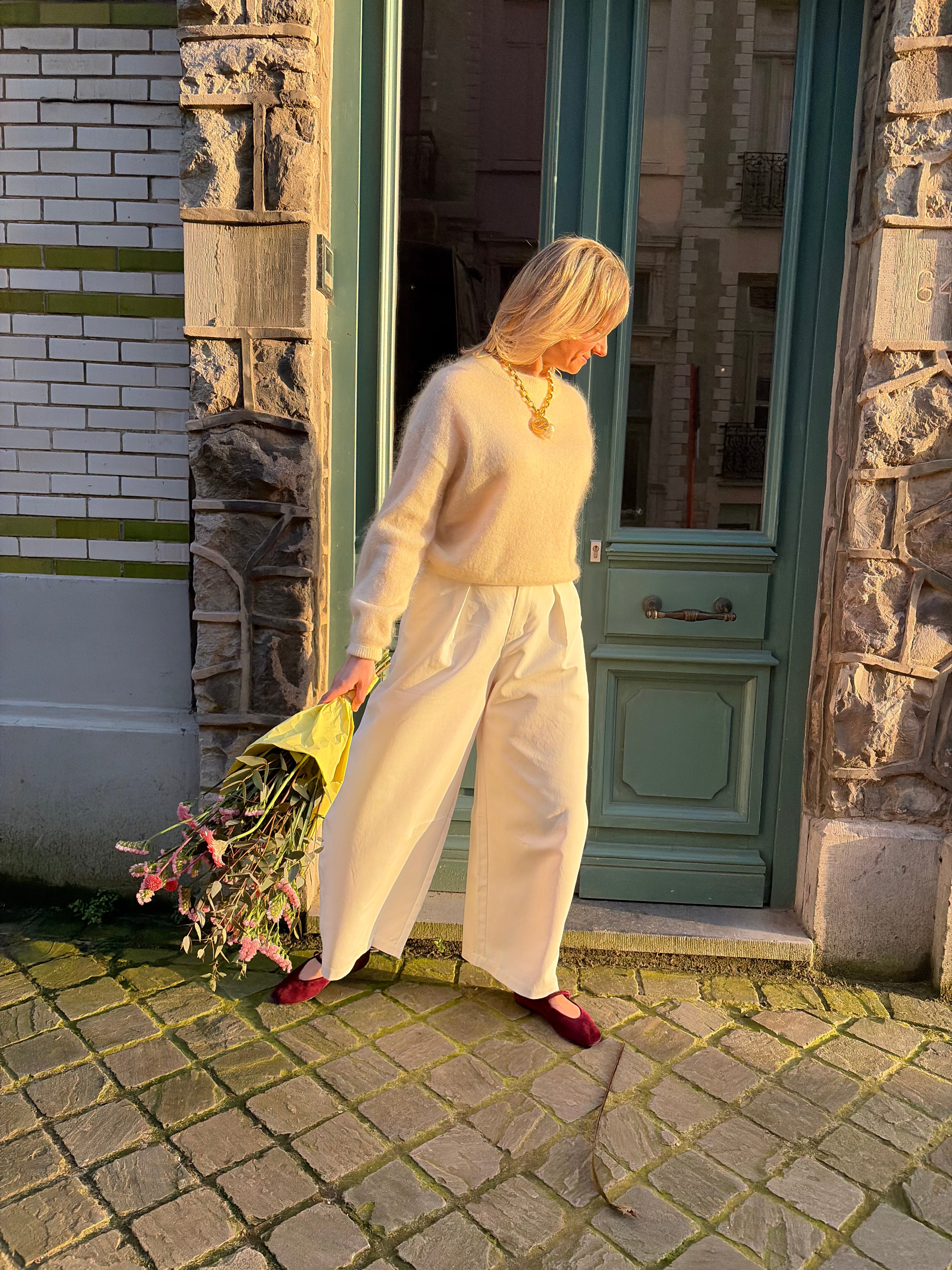 Emma Mohair Knit Cream