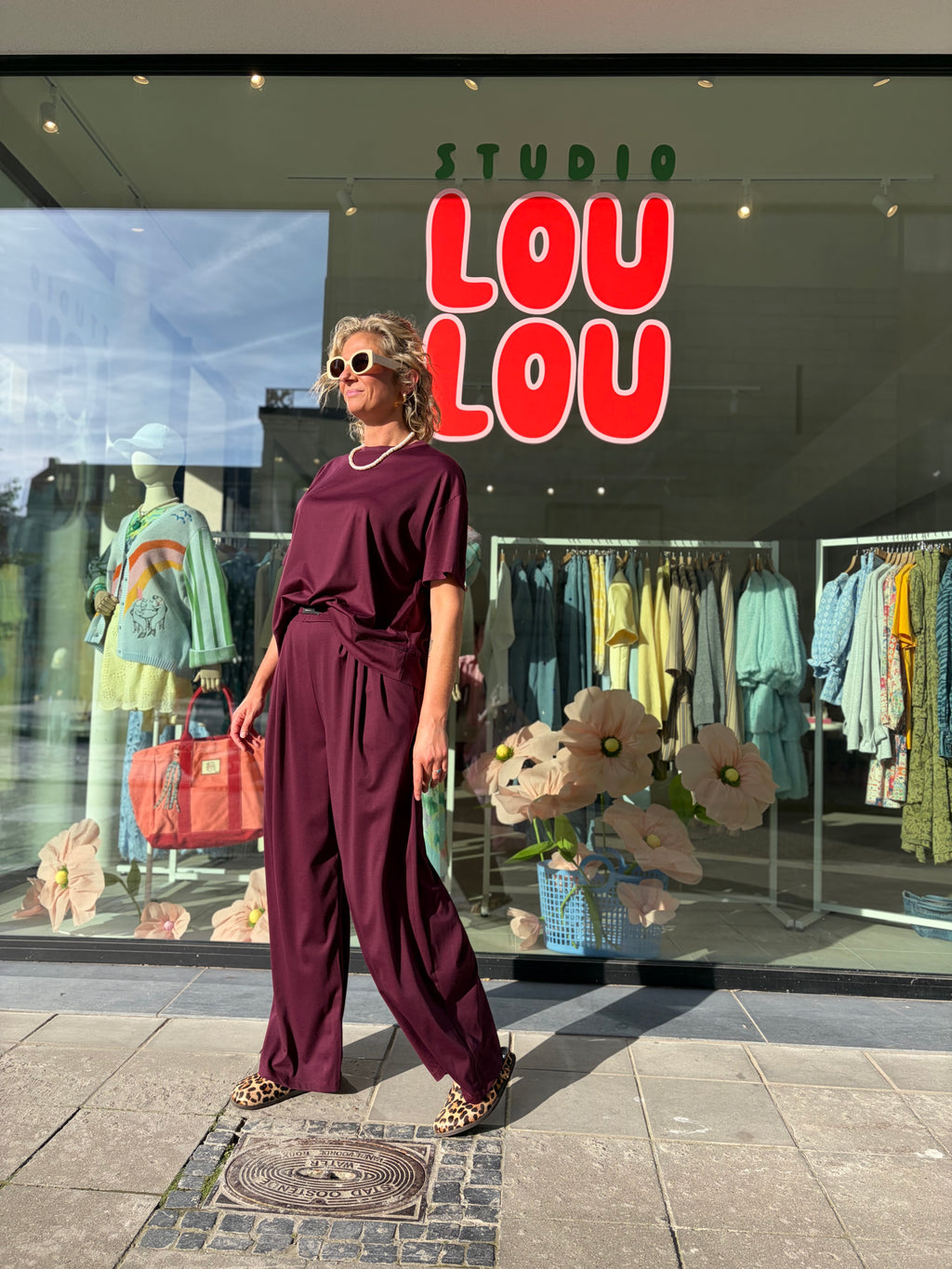 Rosie Pants Burgundy