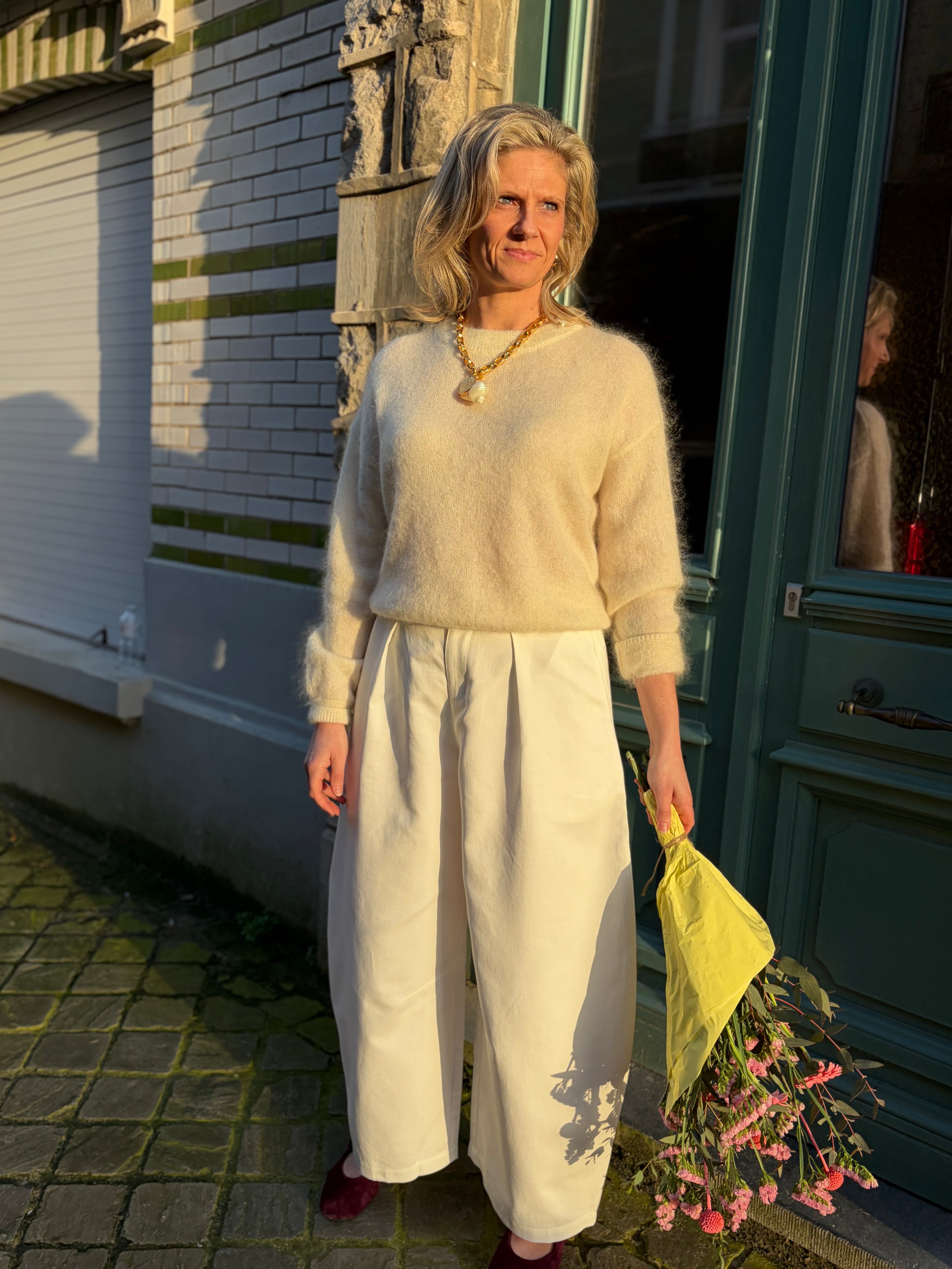 Emma Mohair Knit Cream