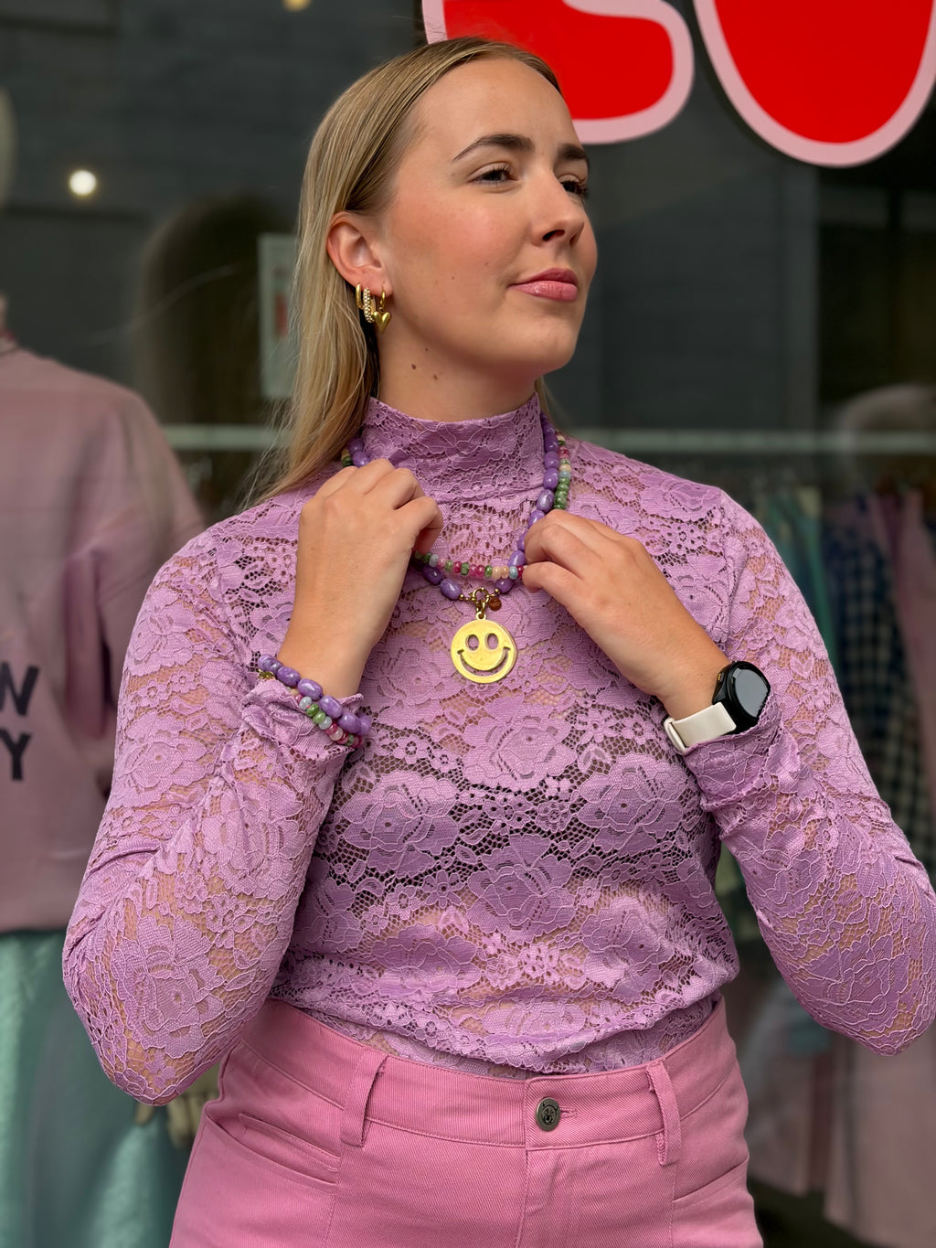 Ronja Lace Blouse Lavender