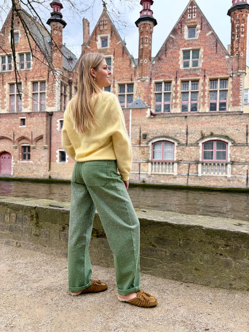Babette Cashmere Wool Knit Butter Yellow