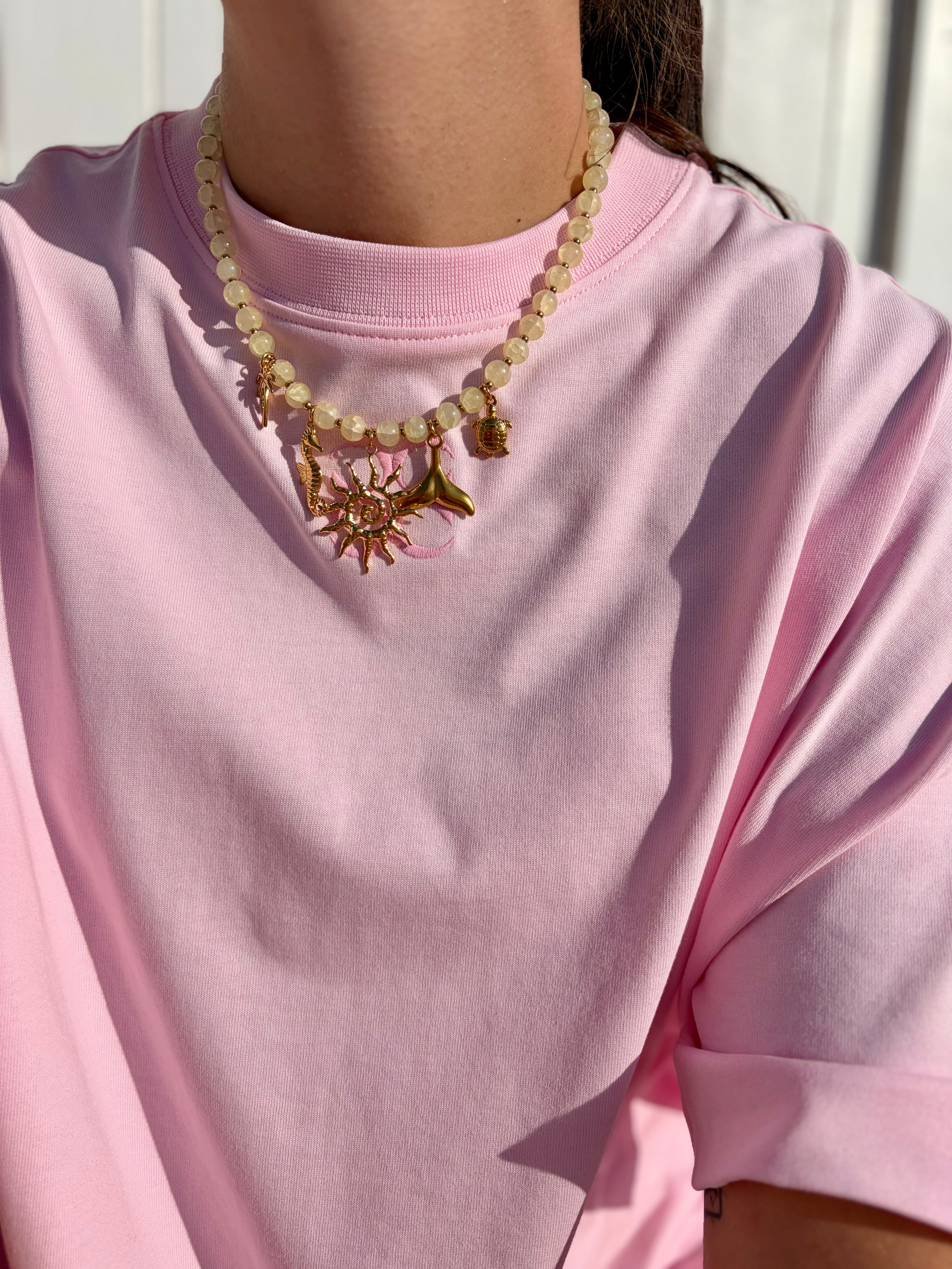 Yellow Sea Theme Necklace