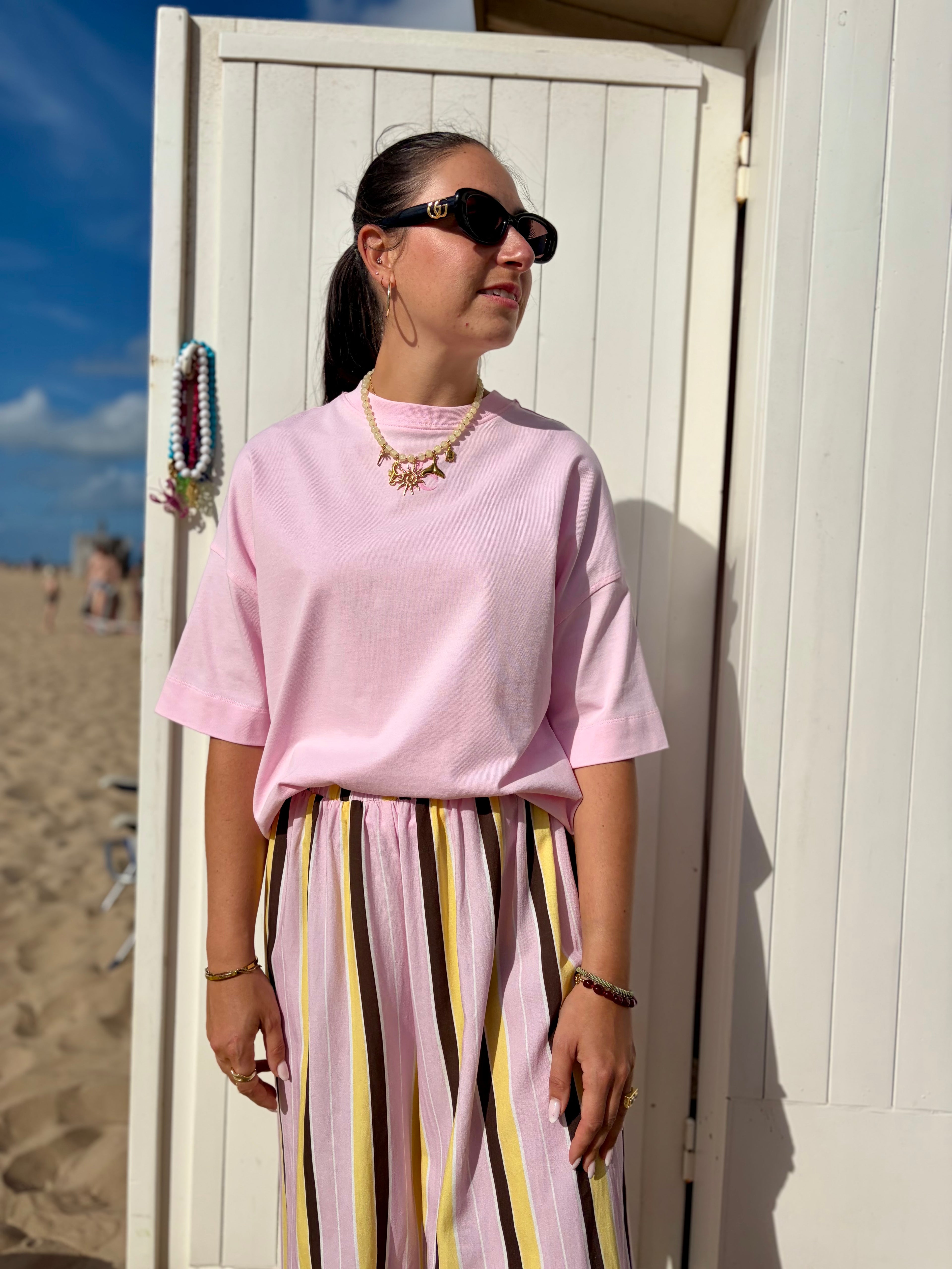 Balloon Striped Pants