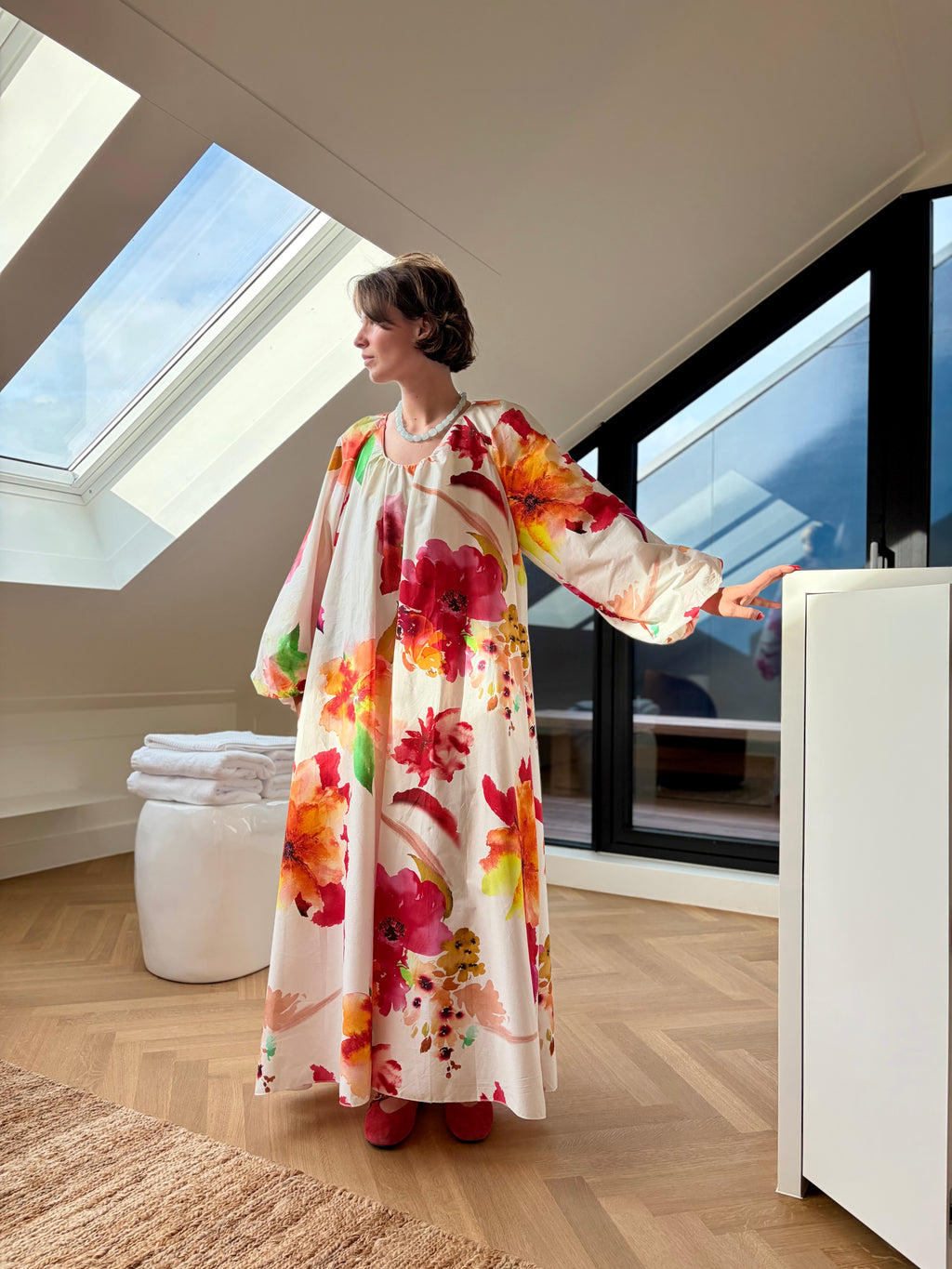 Flower maxi dress