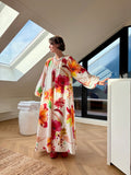 Flower maxi dress