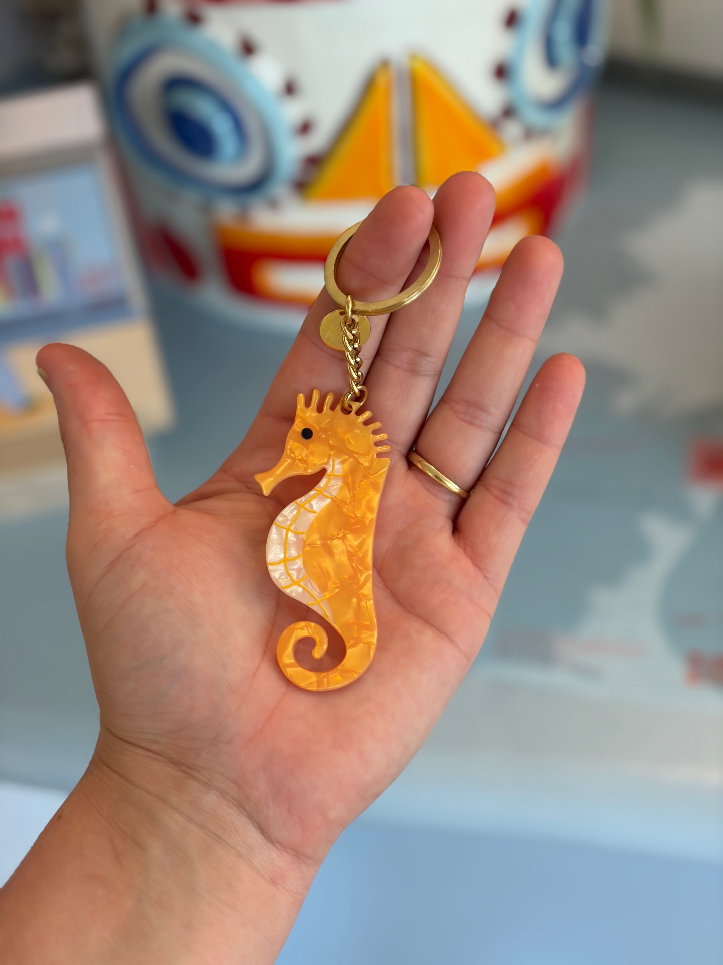 Keychain Seahorse