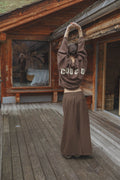 Joseph Sweater Brown With Yellow Letters
