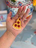 Keychain Pizza Slice