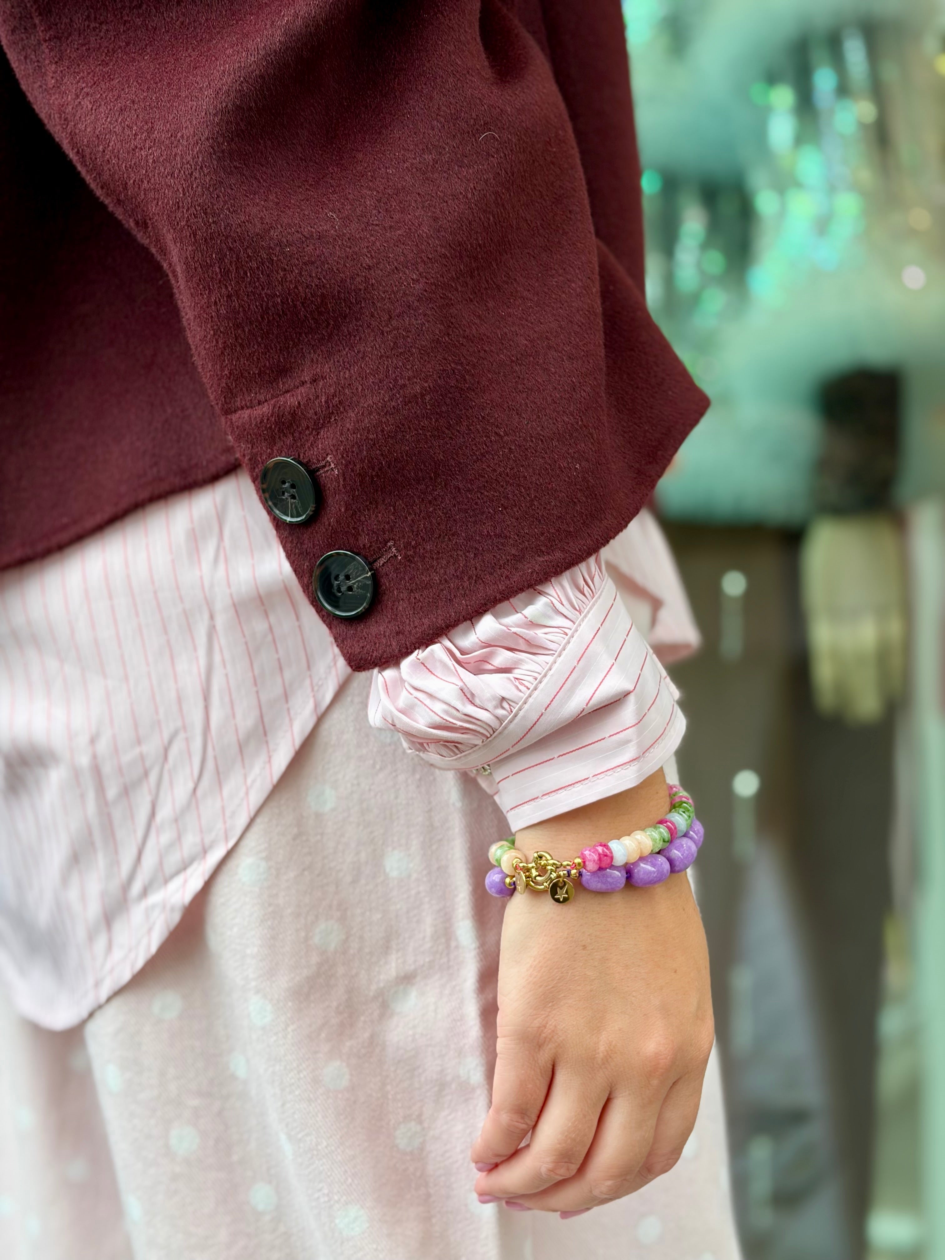 Wool Coat Burgundy