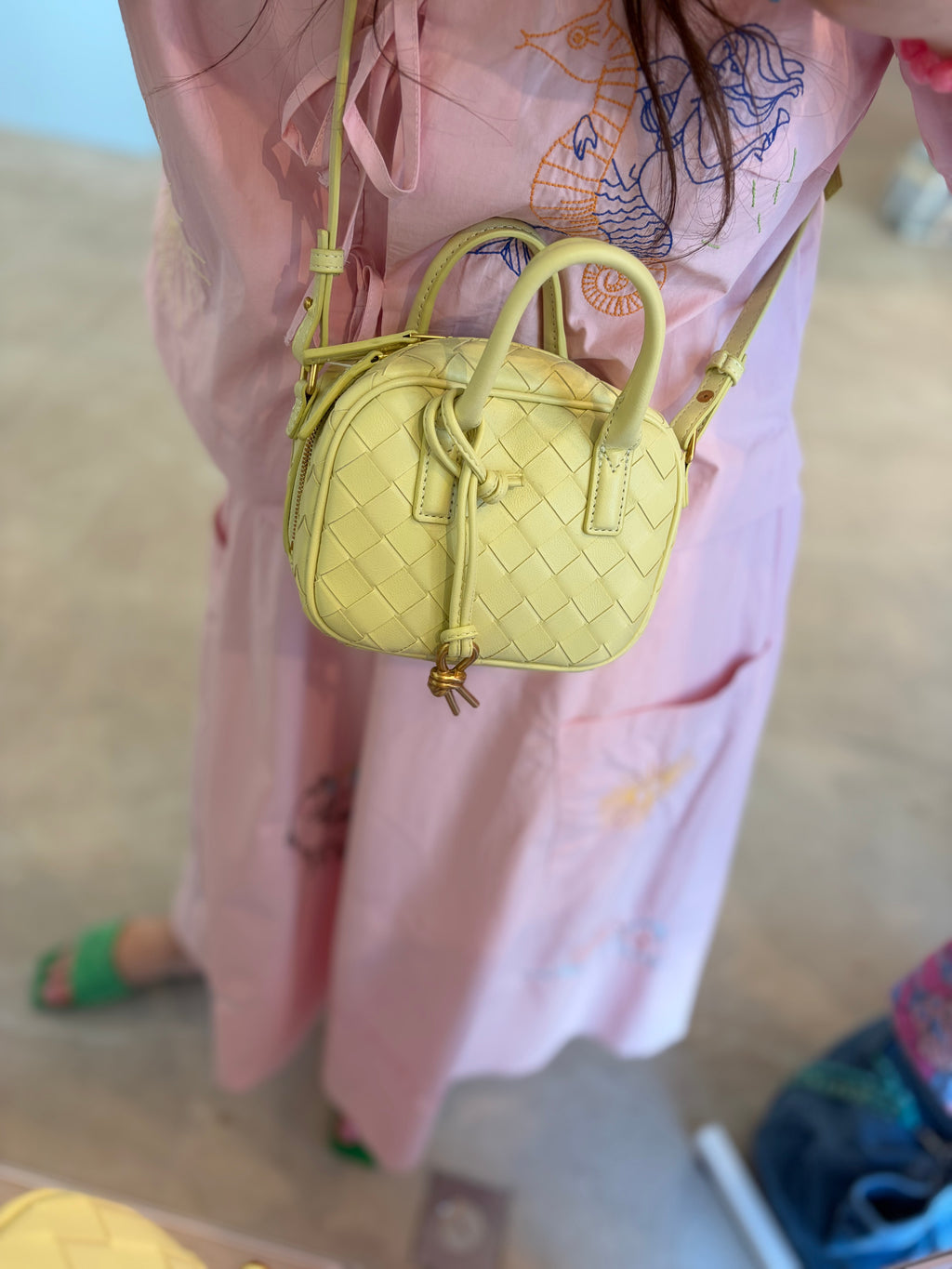 Mini PU Leather Bag Yellow