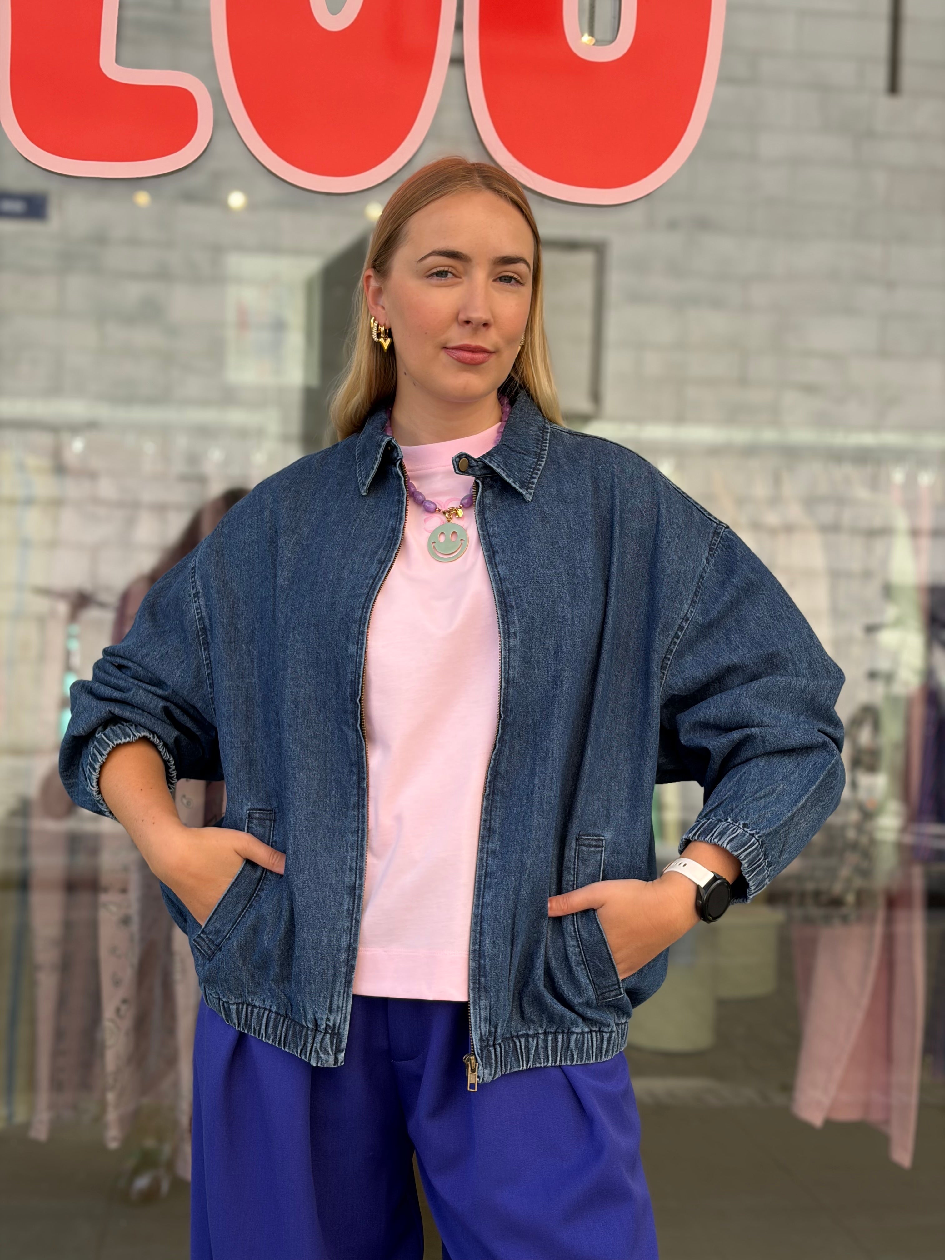 Denim Bomber Jacket