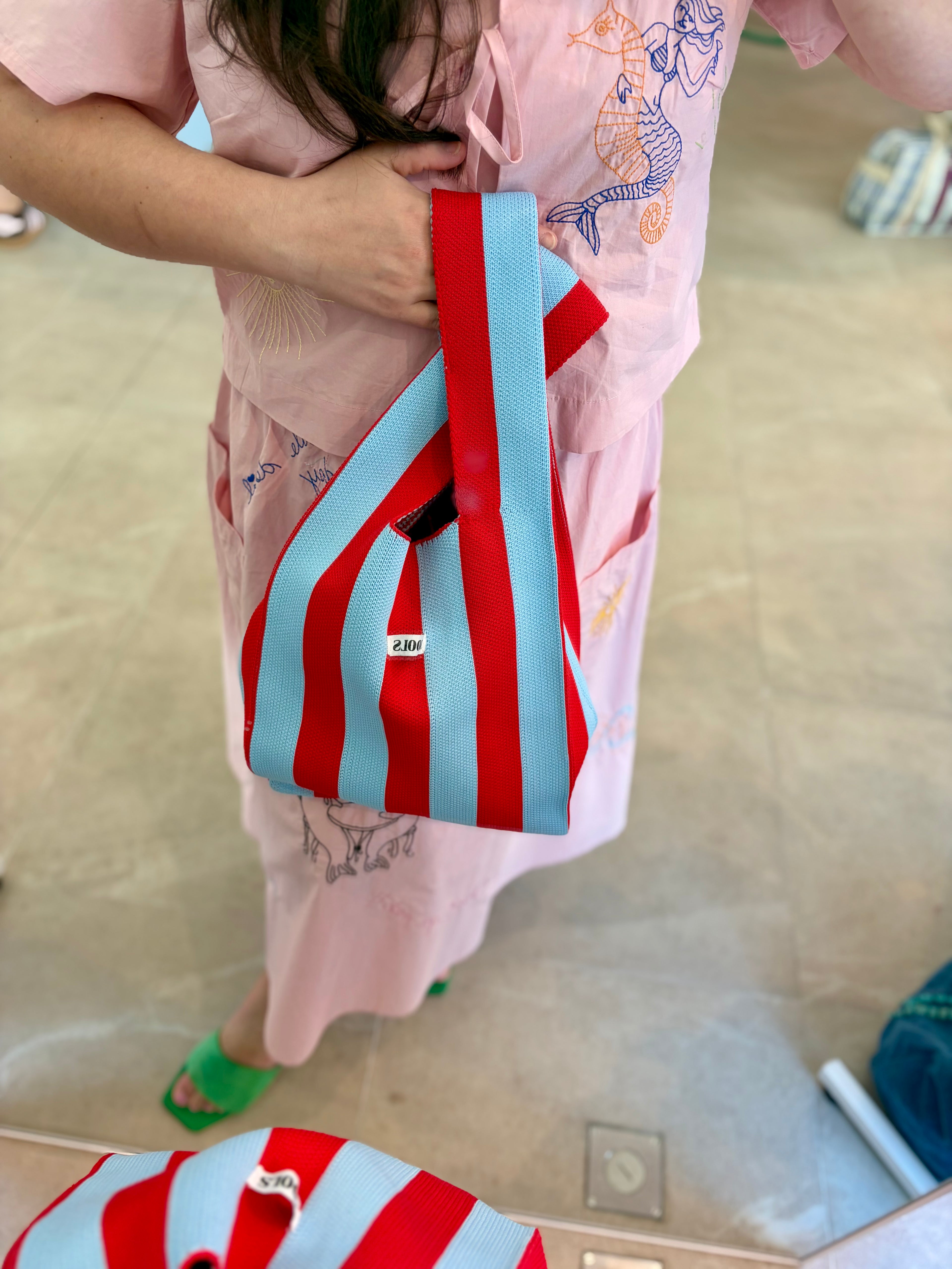 Fay Bag Stripes Blue/Red
