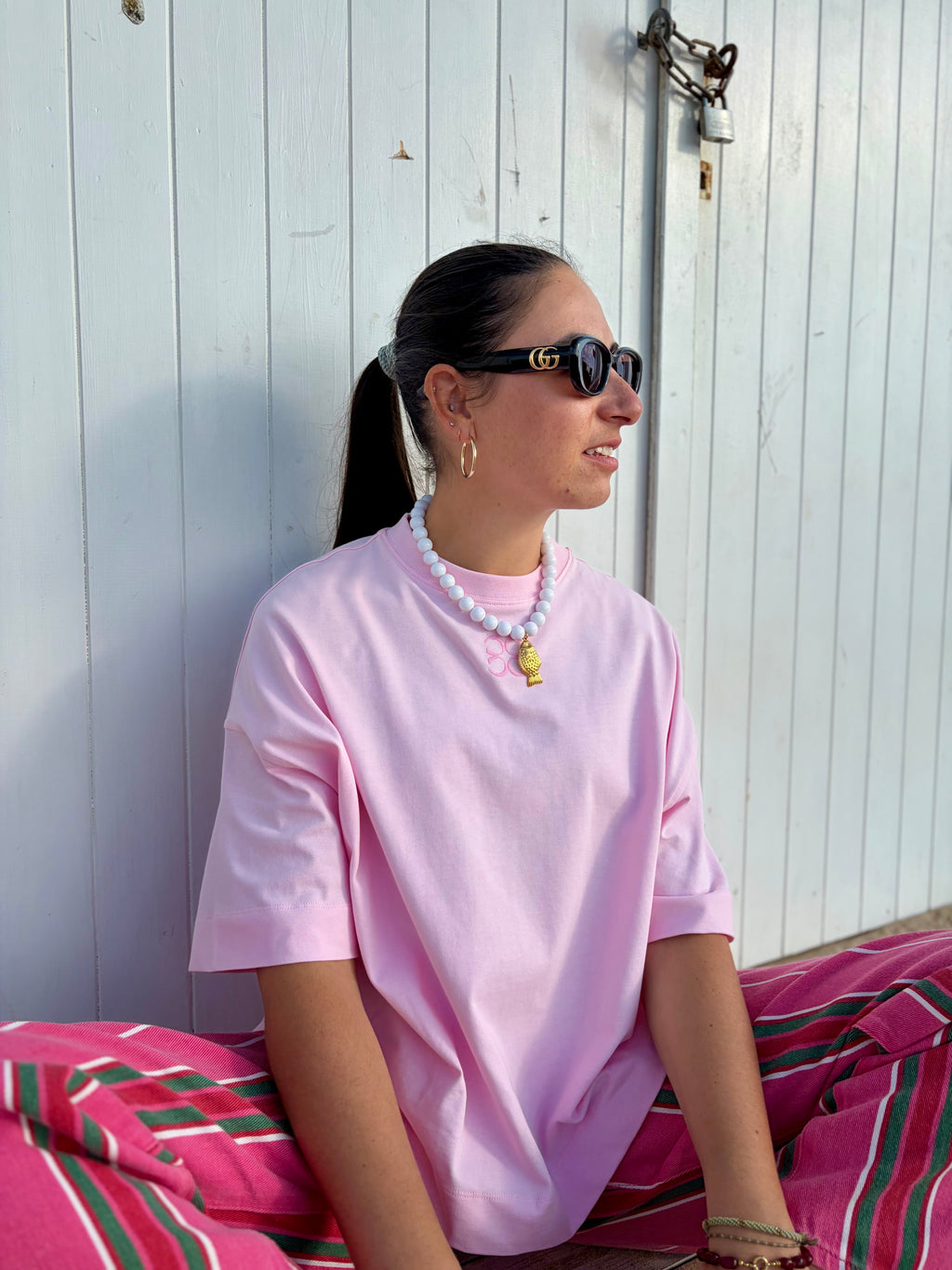 Fish White Necklace
