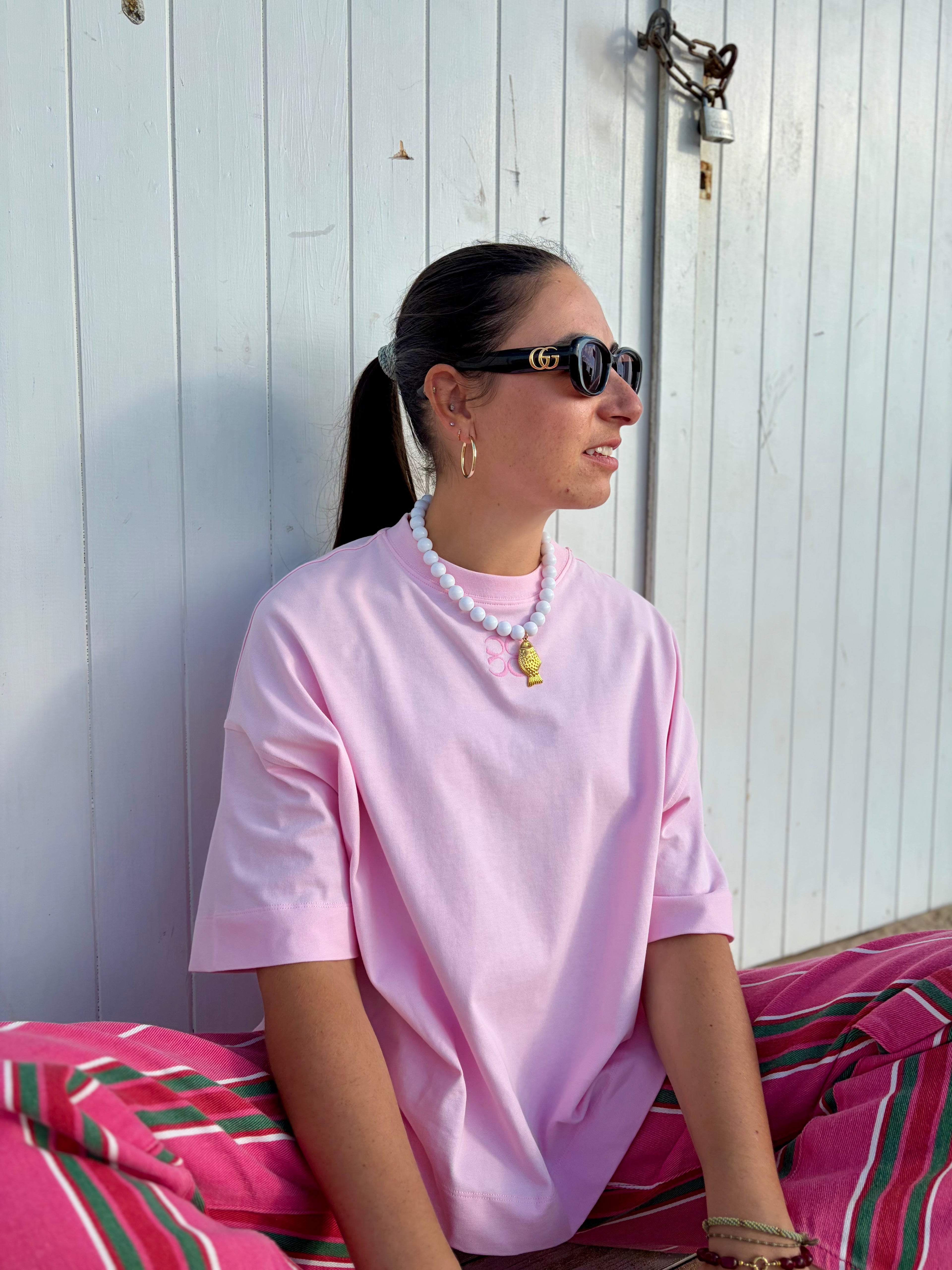 Fish White Necklace