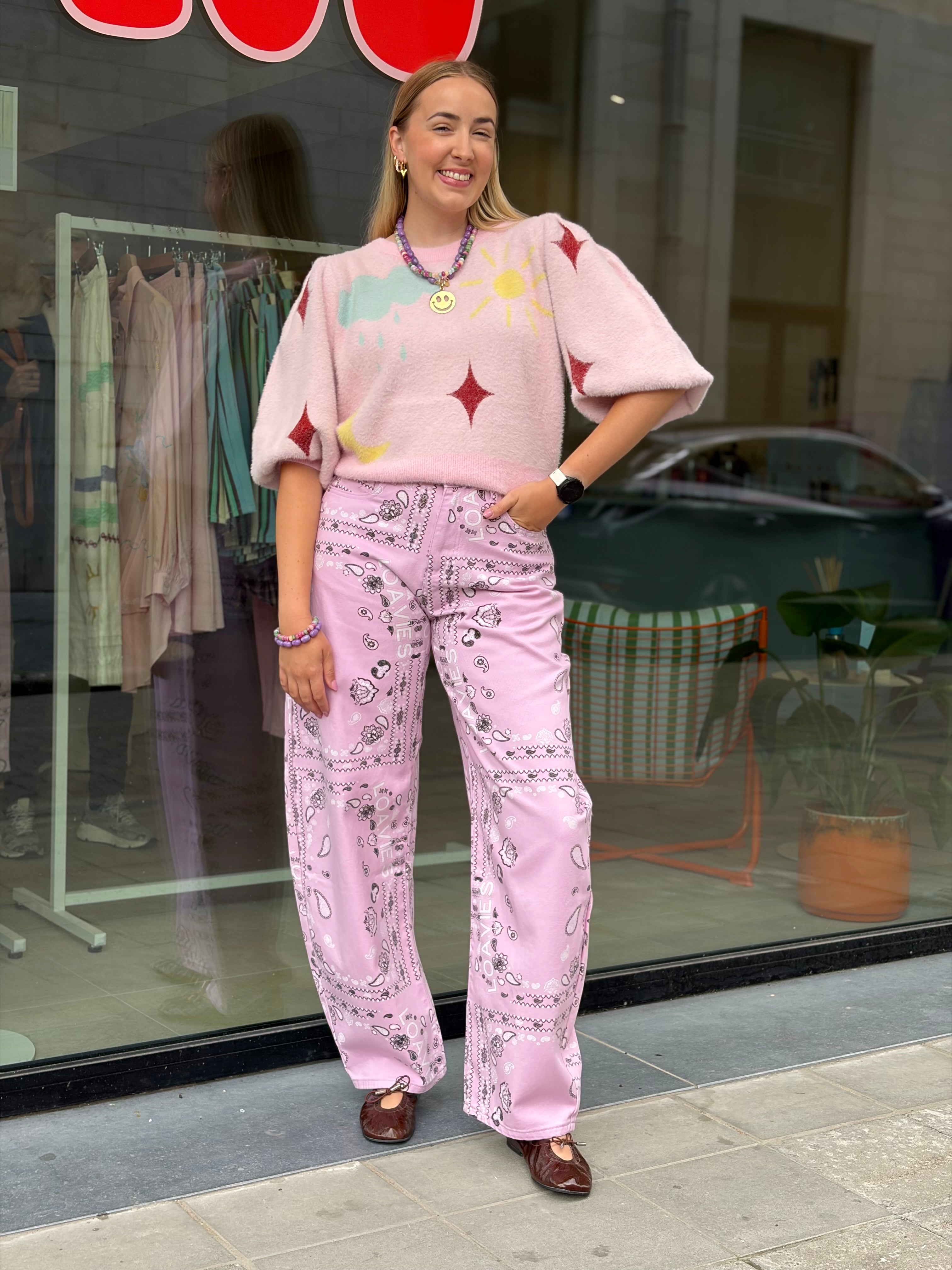 Brave Every Day Pink Balloon Jeans