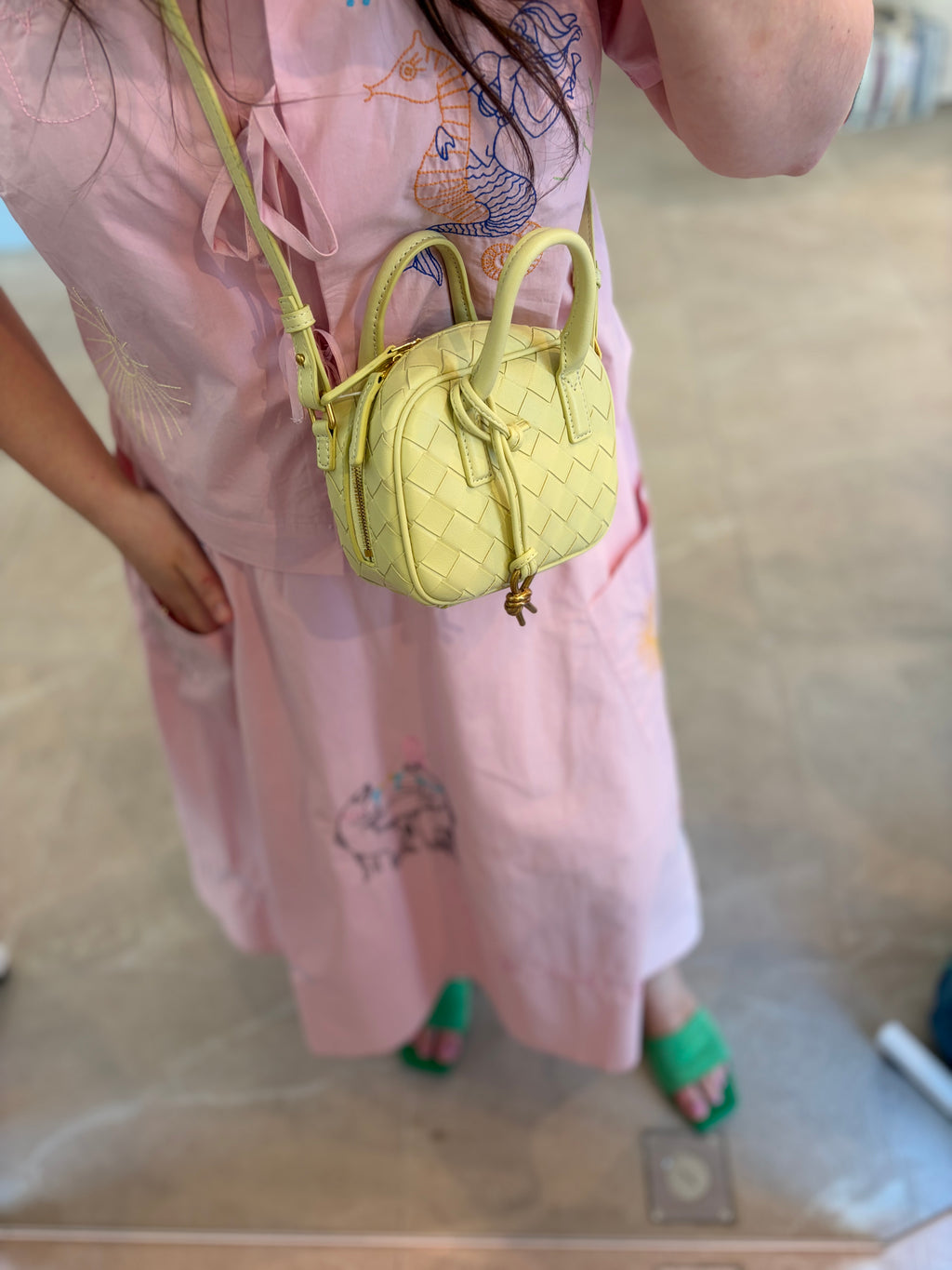 Mini PU Leather Bag Yellow