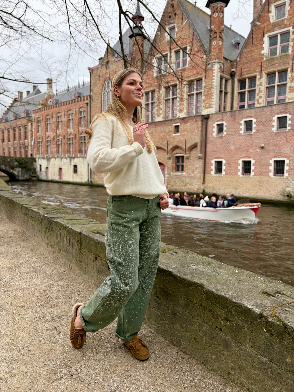 Babette Cashmere Wool Knit Off White