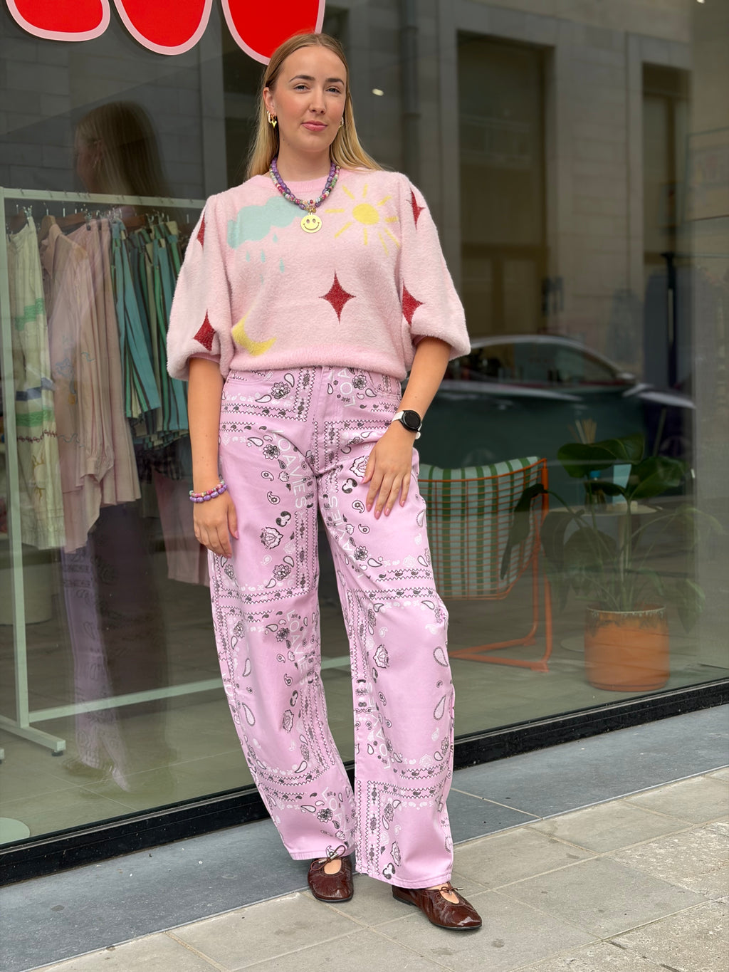 Brave Every Day Pink Balloon Jeans
