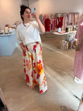 Flower Maxi Skirt