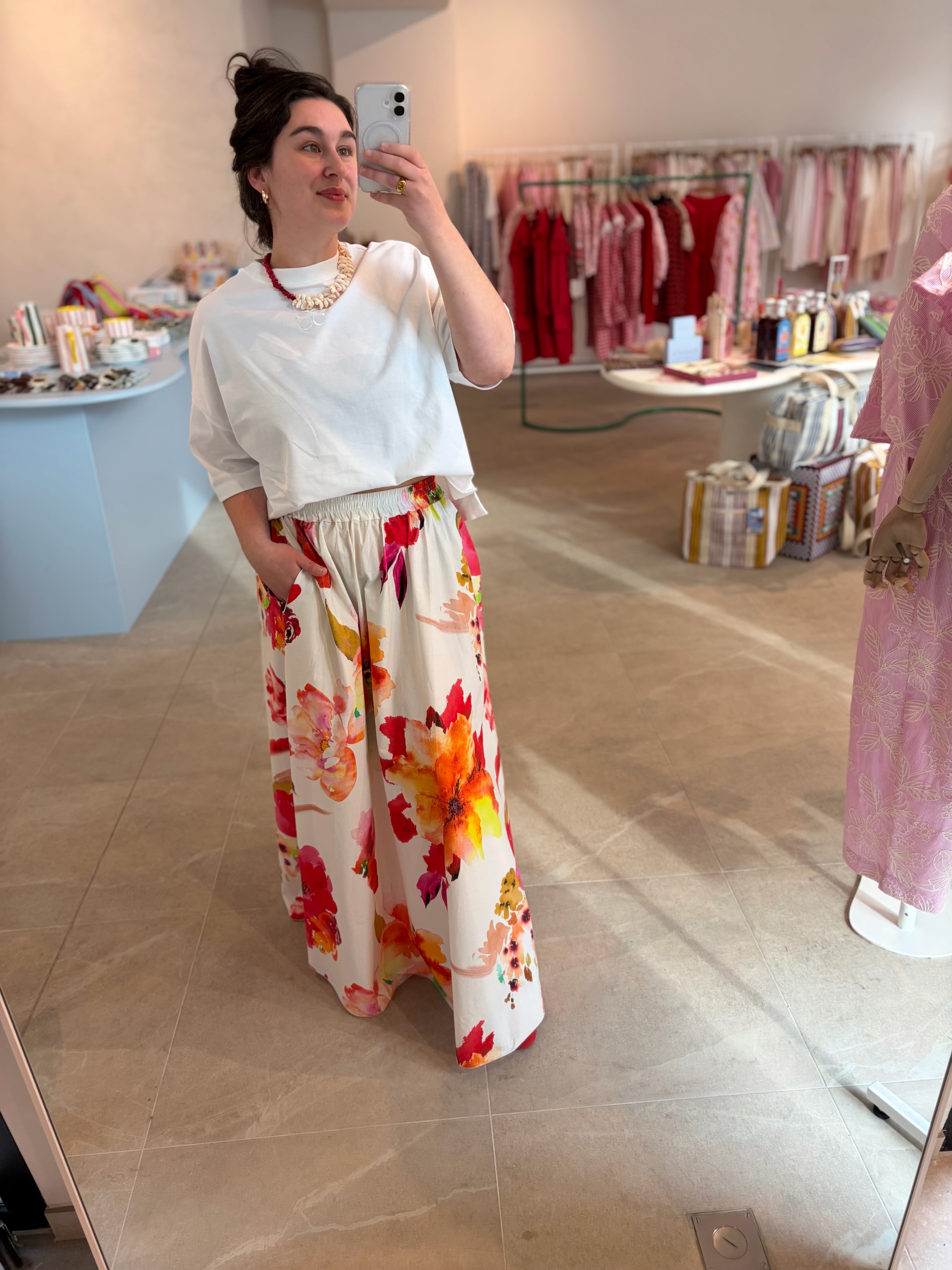 Flower Maxi Skirt