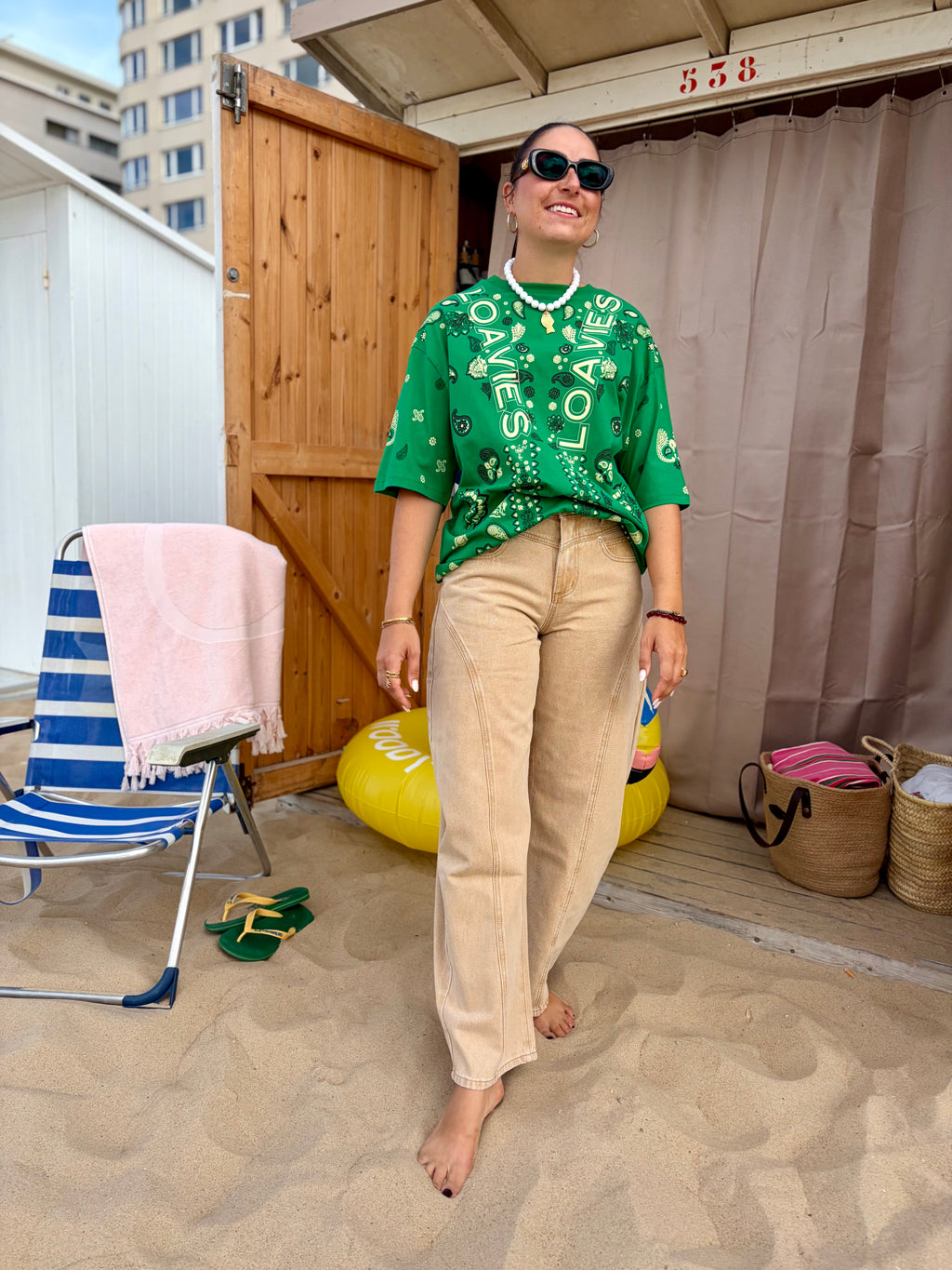 Sand Coloured Balloon Pants