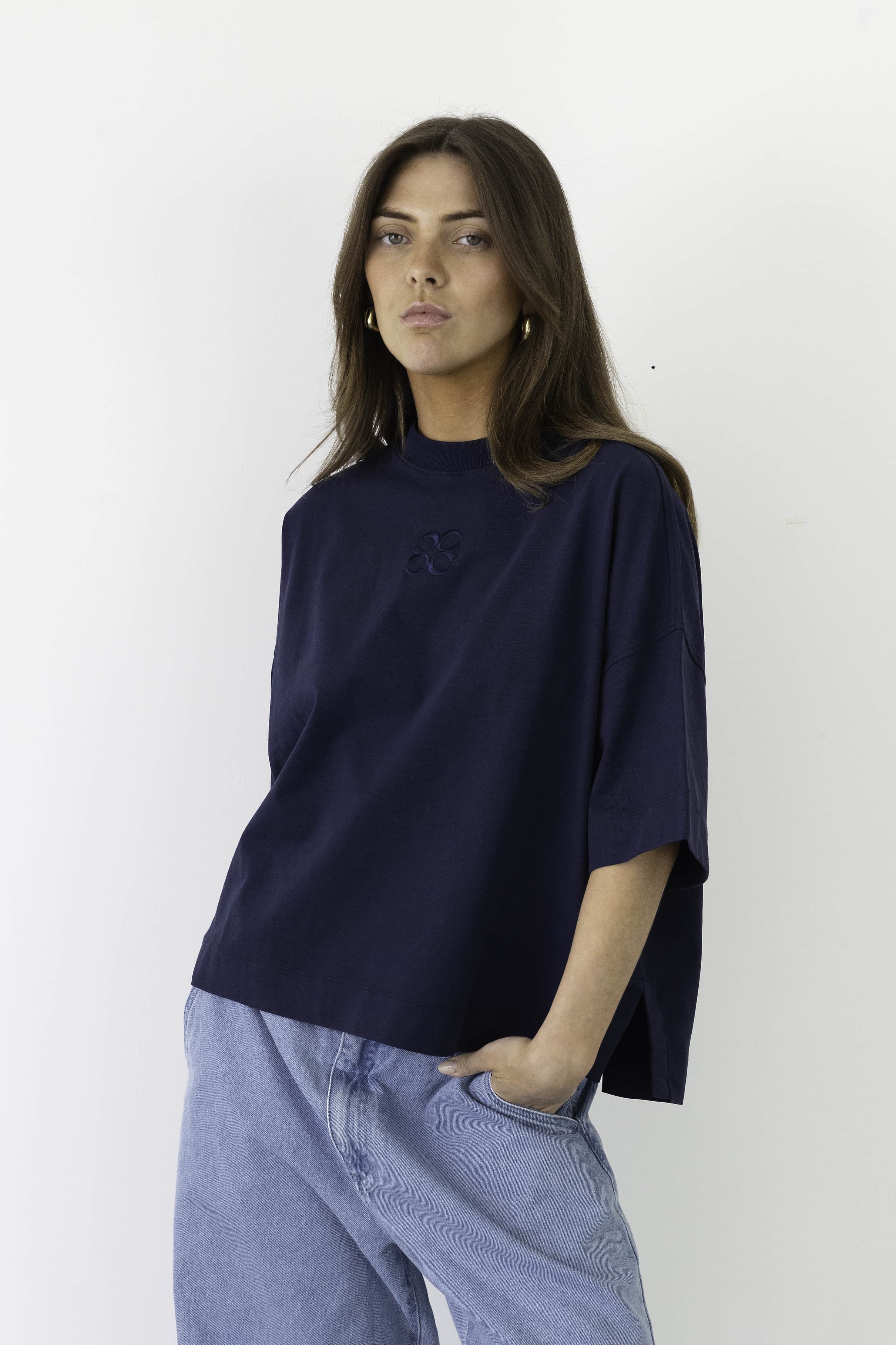 Mimosa Tee Short Sleeve Navy