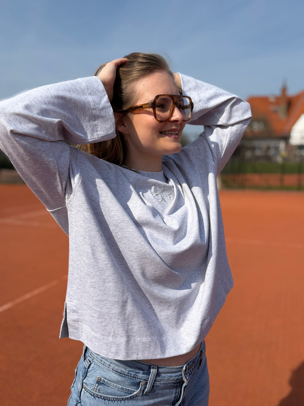 Mimosa Tee Long Sleeves Grijs