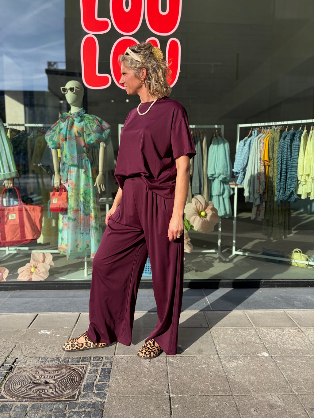 Rosie Pants Burgundy