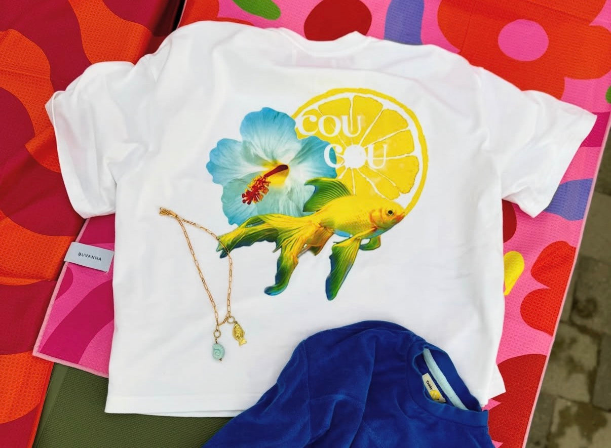 Flore Tee - Fish Print