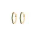 Medium Hoops Green