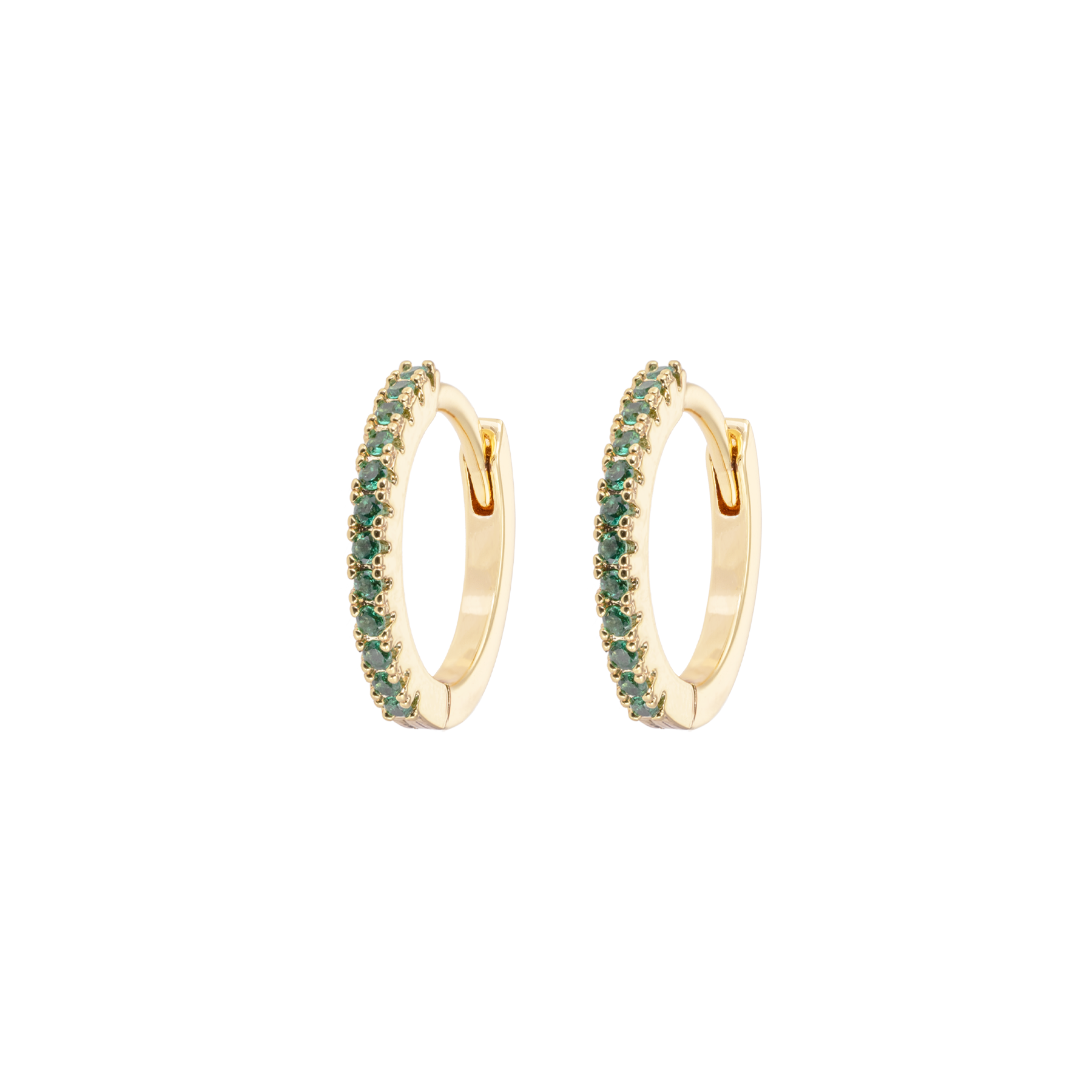 Medium Hoops Green