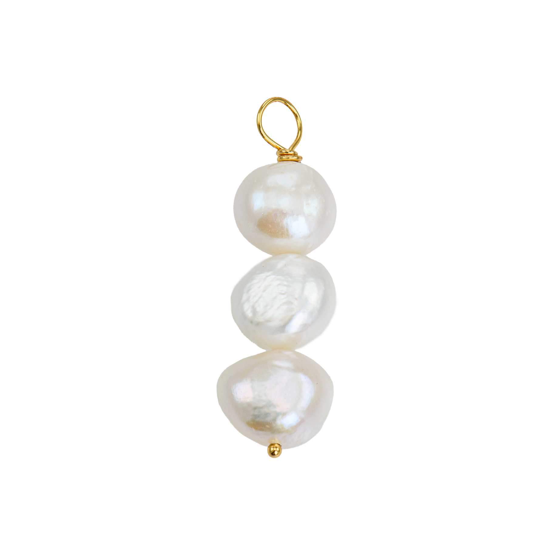 Triple Pearl Charm