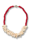 Luc Shell Necklace Red