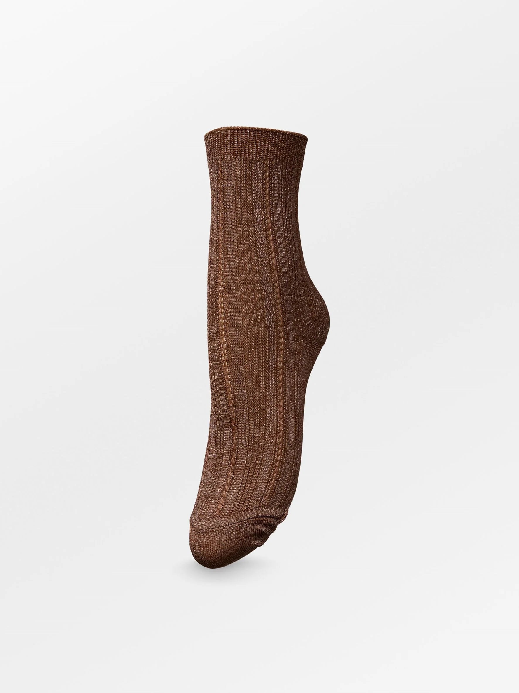 Glitter Drake Sock Mocha Brown
