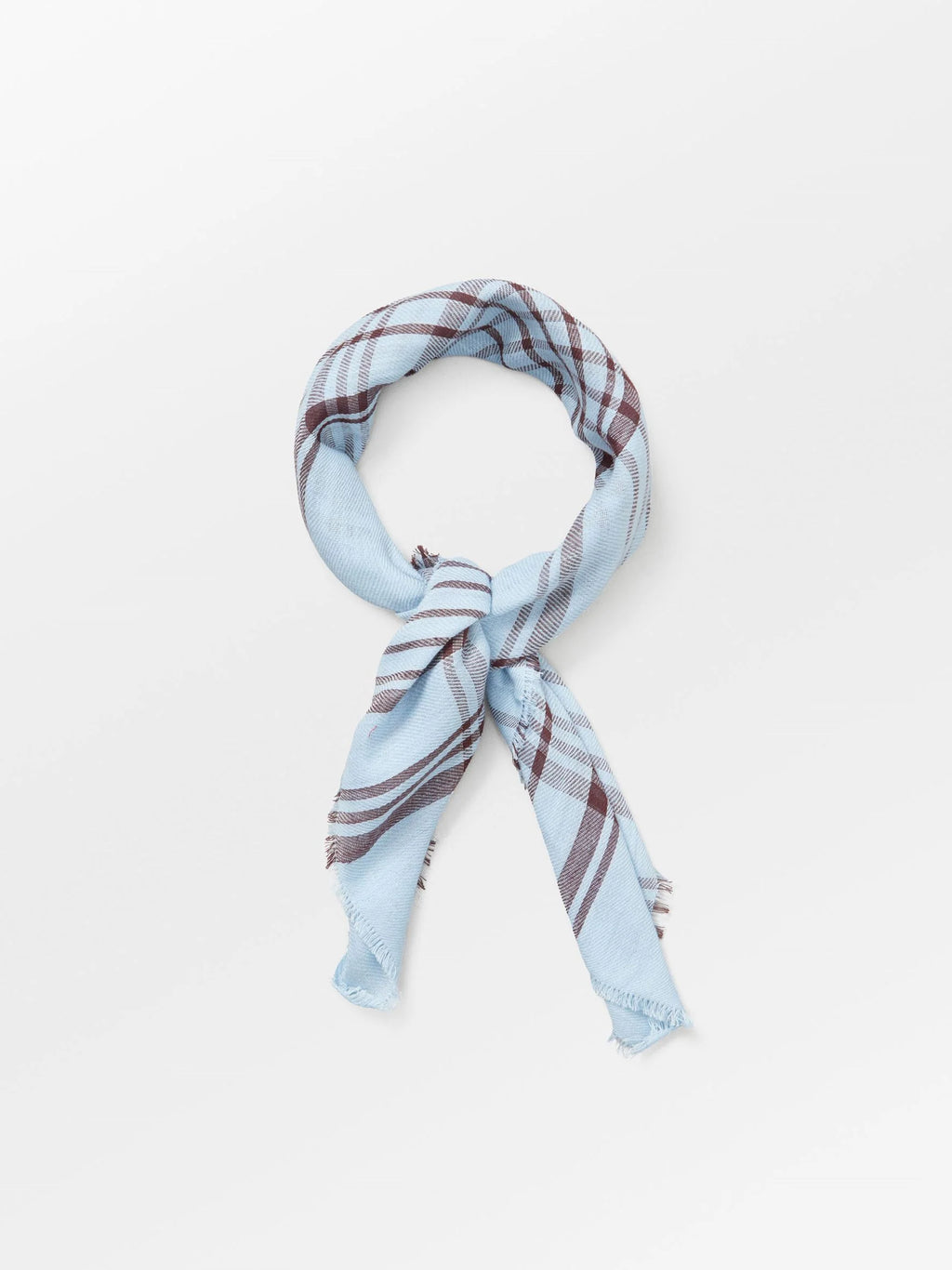 Grid Cowea Scarf Skyway Blue