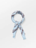 Grid Cowea Scarf Skyway Blue