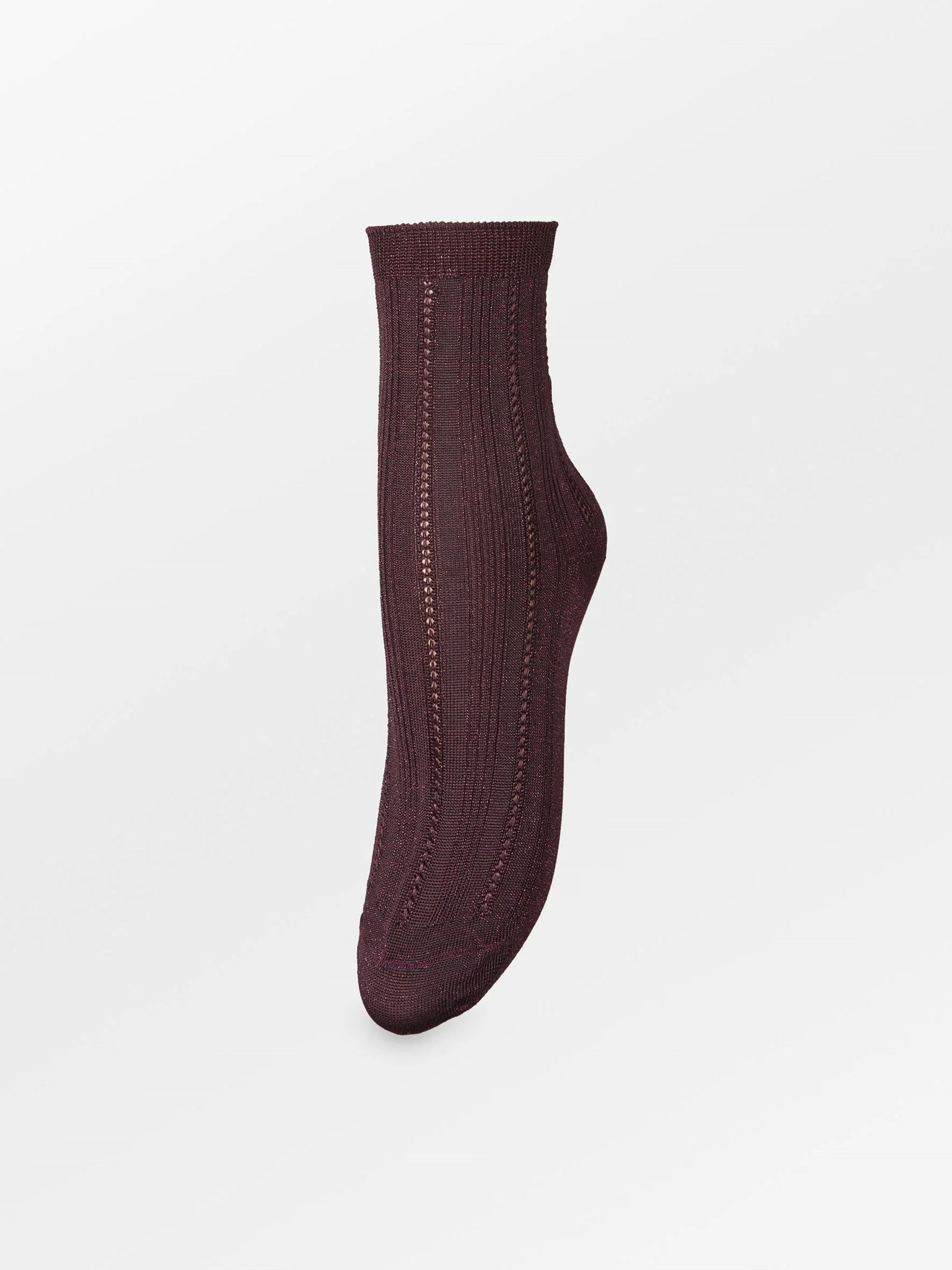Glitter Drake Sock Fig Red