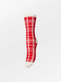 Grid Visca Sock Salsa Red