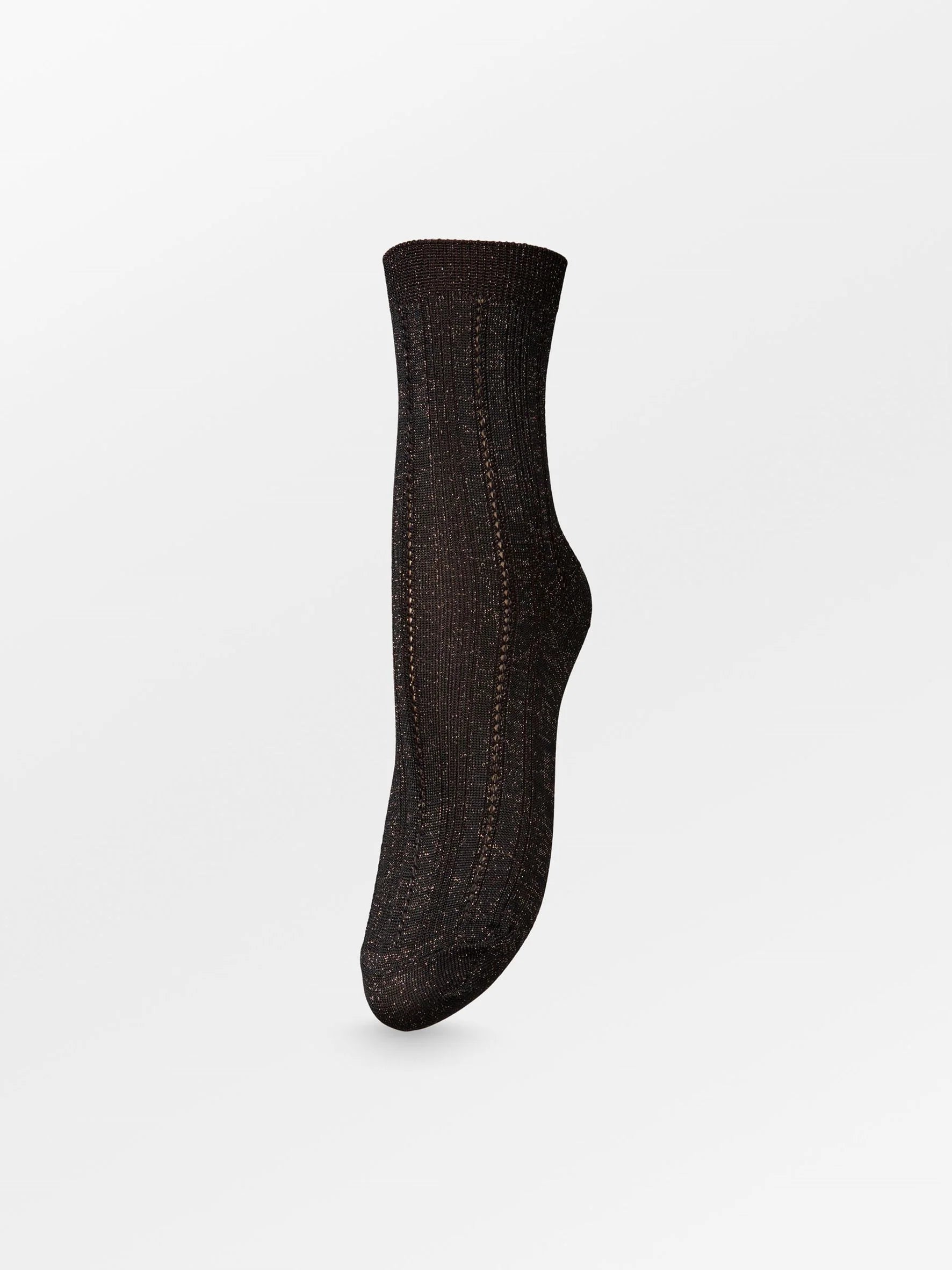 Glitter Drake Sock Hot Fudge Brown