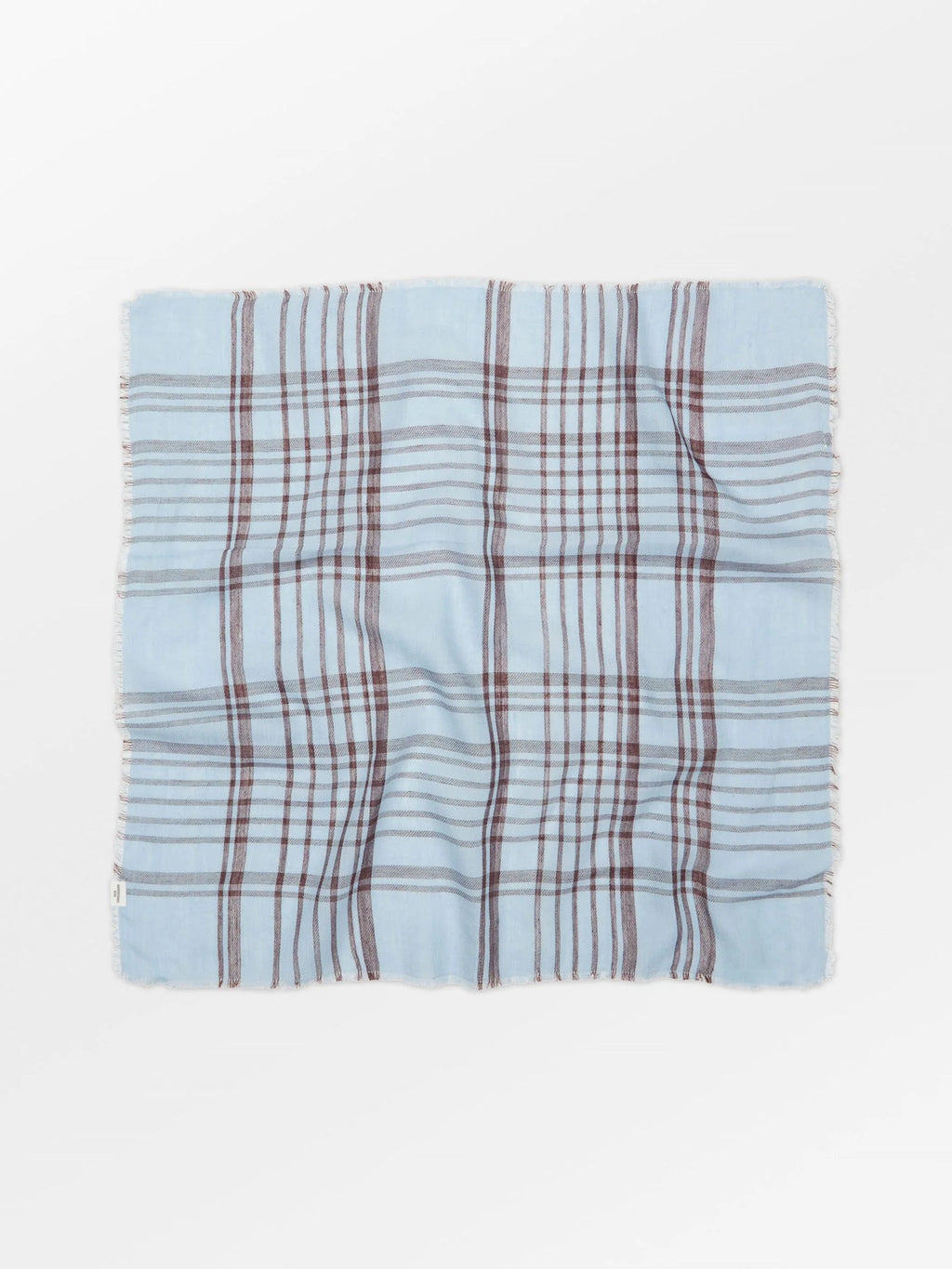 Grid Cowea Scarf Skyway Blue