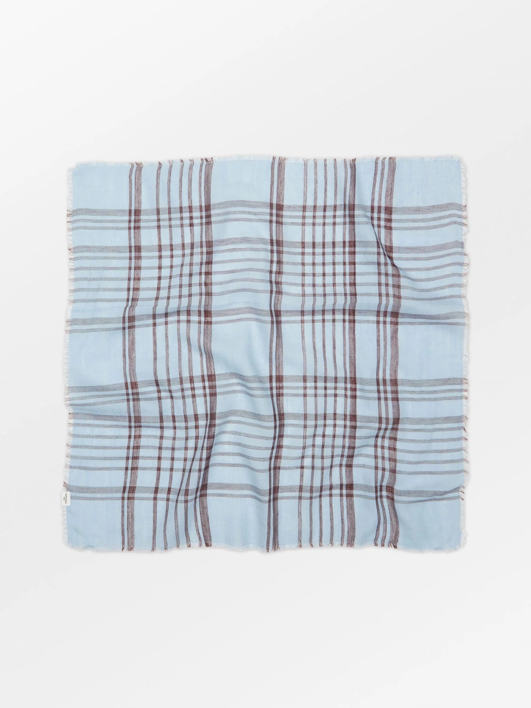 Grid Cowea Scarf Skyway Blue