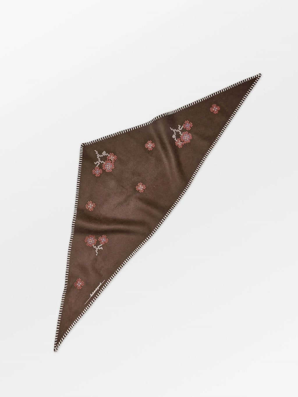 Flotile Triangle Scarf Wool Hot Fudge Brown